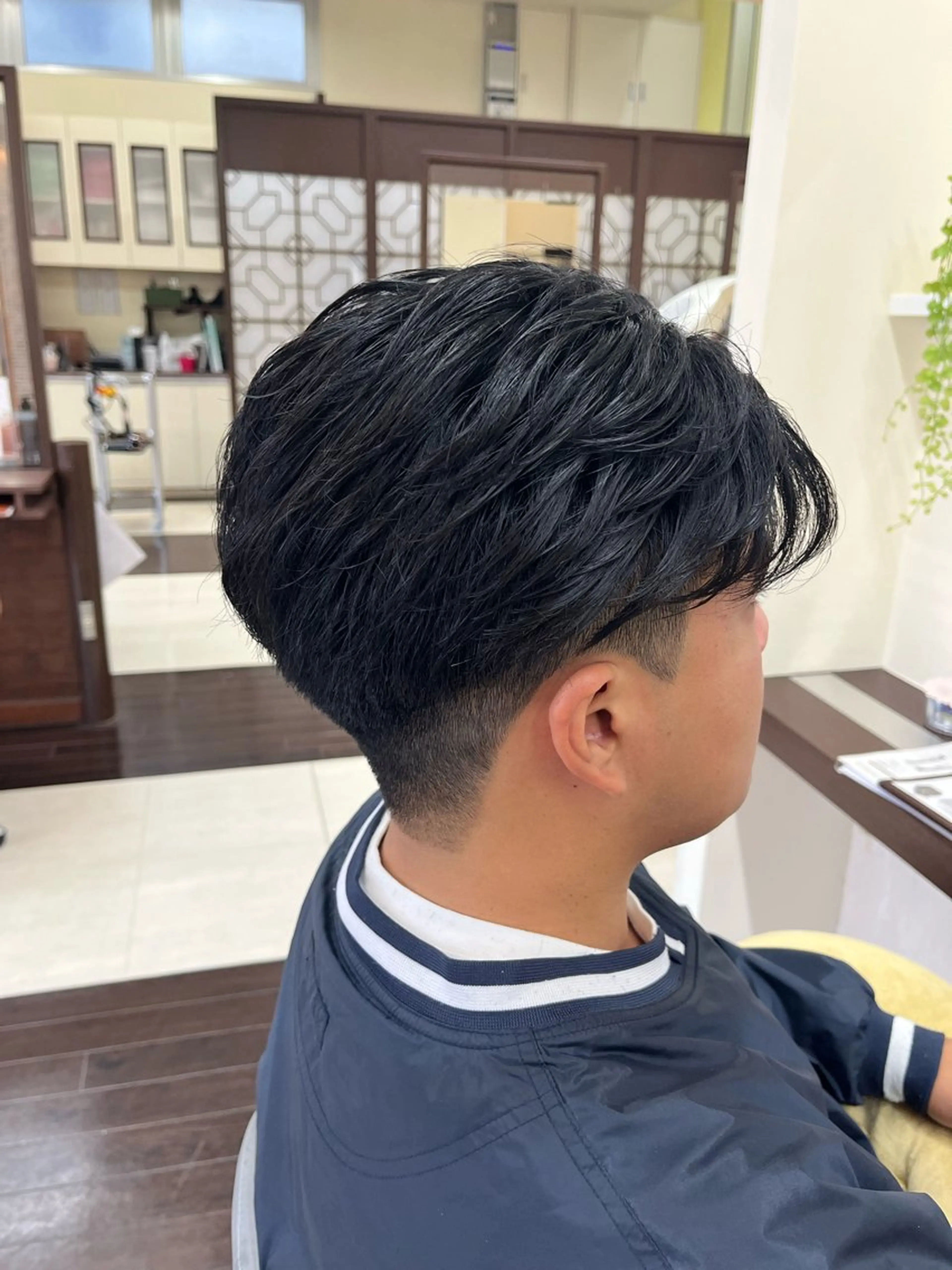 ショート パーマ メンズ メンズパーマ ニュアンスパーマ カット パーマ ヘアセット AROH  men's cut&men's perm 船橋店所属・🧊メンズ特化🧊 高木航希のヘアスタイル