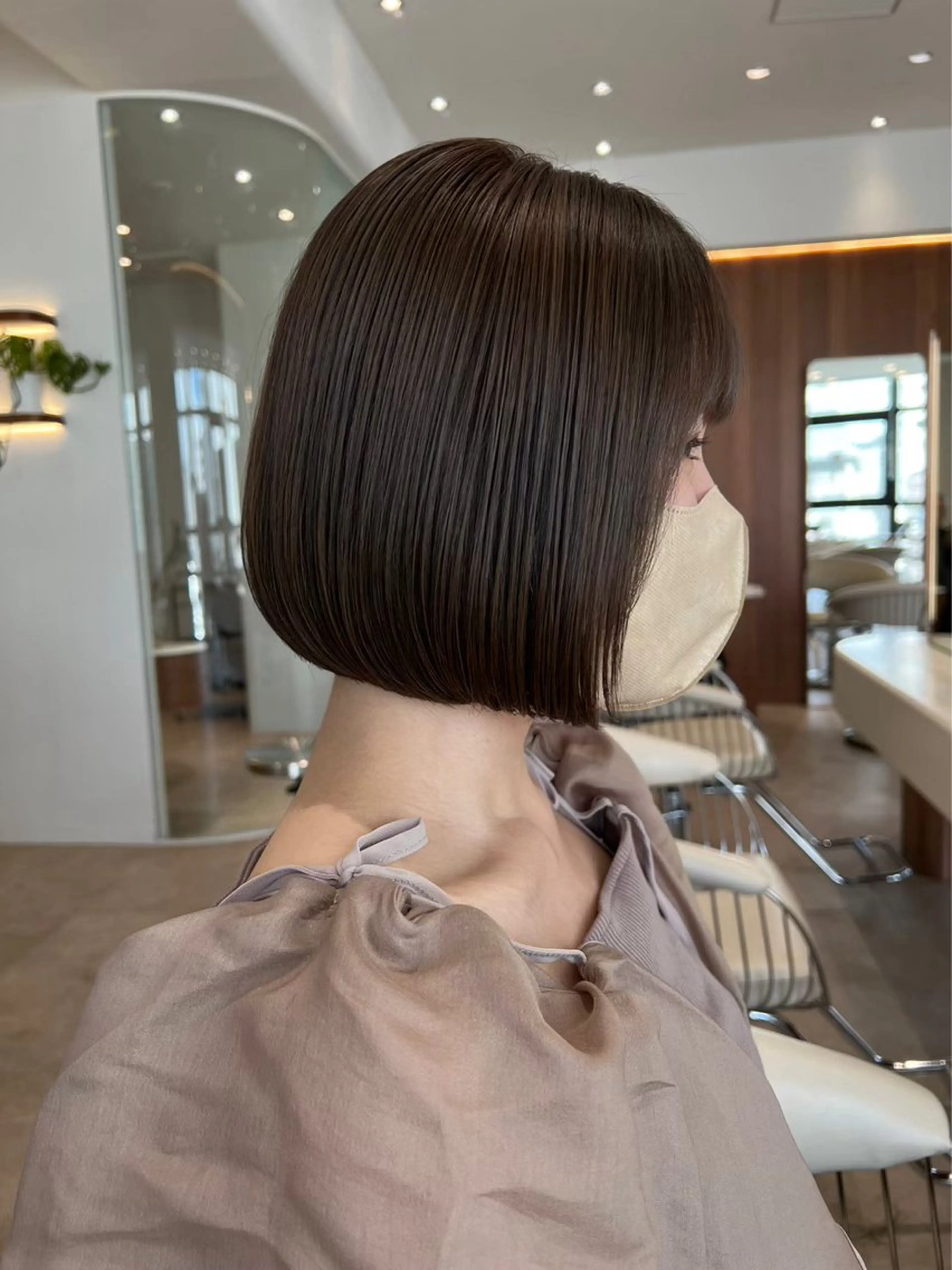 ショート カラー カット ヘアカラー トリートメント フルノコウキ/新宿/ レイヤーボブ/韓国風のヘアスタイル