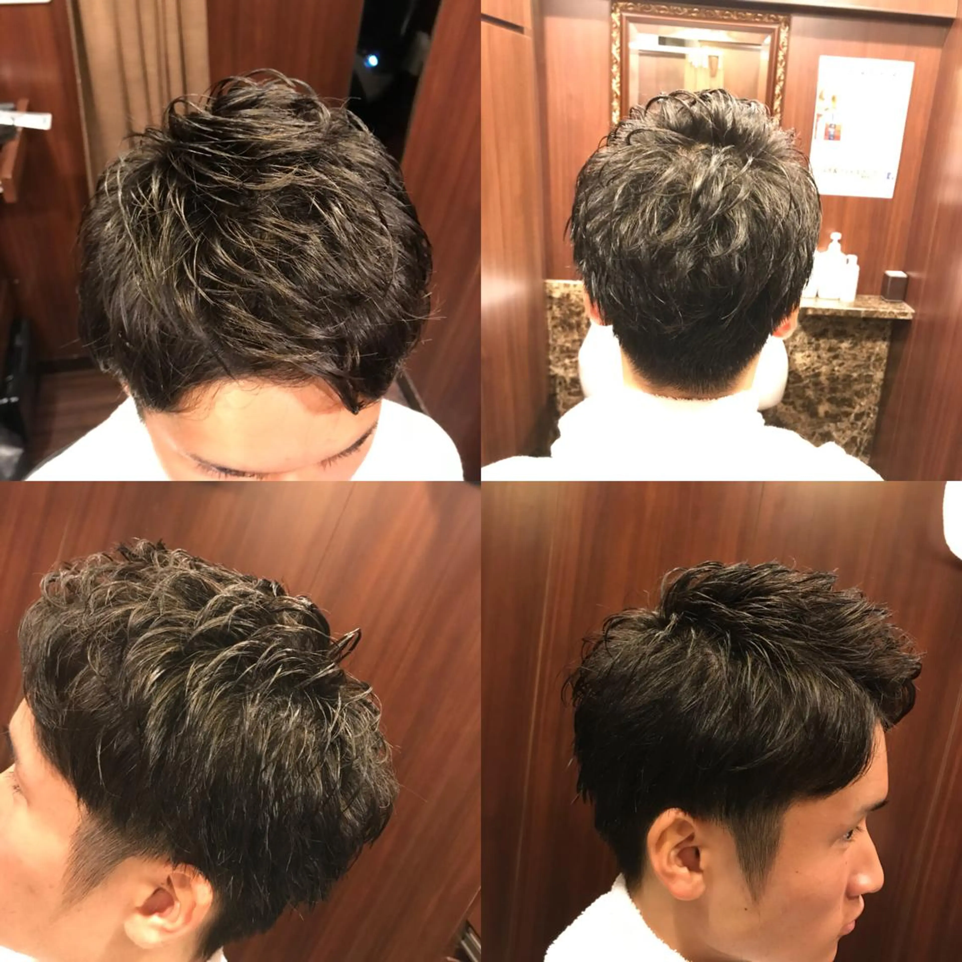 メンズ メンズパーマ ツーブロック 刈り上げ 渋谷 たくみのヘアスタイル