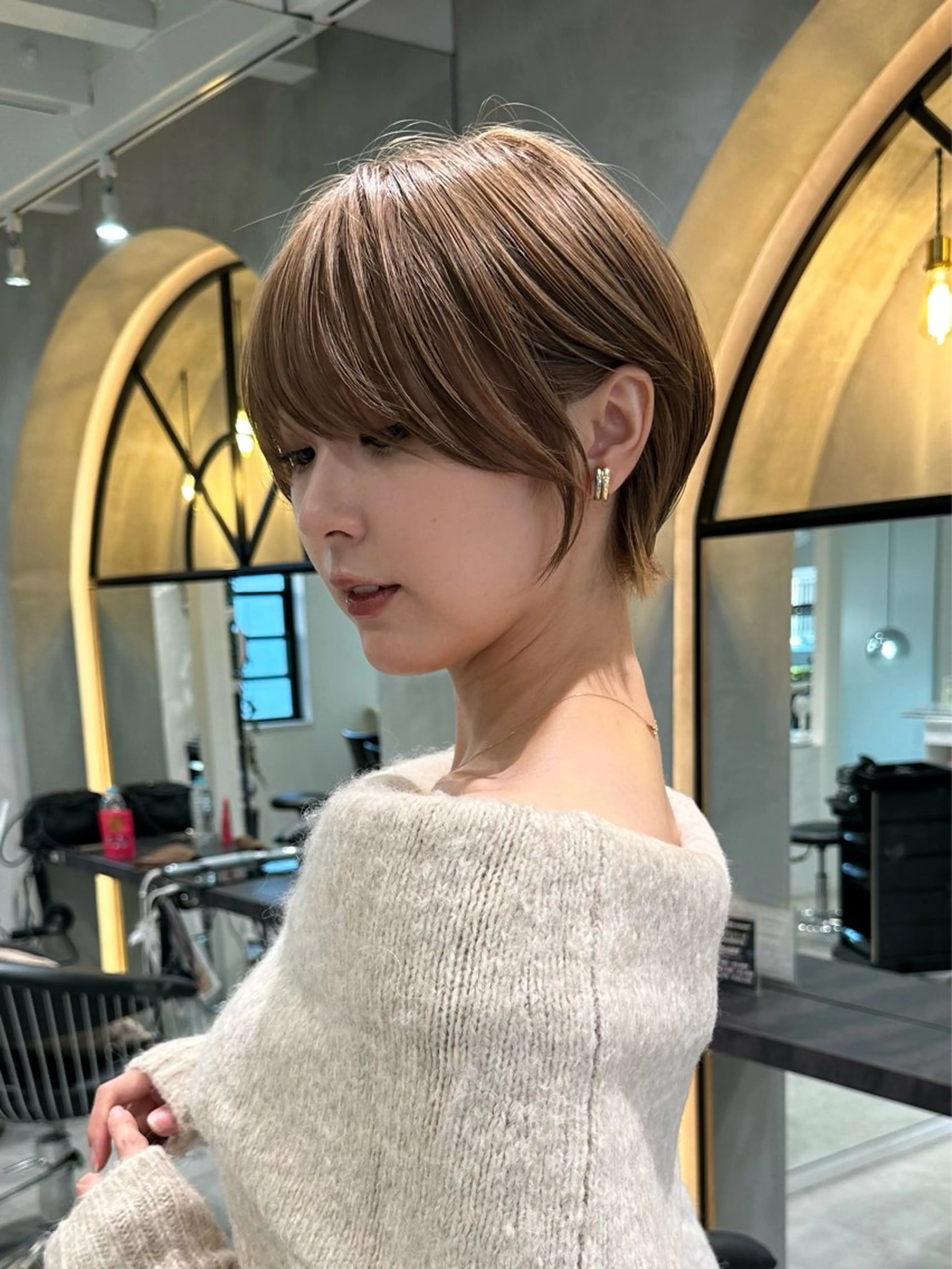 ショート ショートヘア 小顔カット カット ヘアカラー トリートメント ヘッドスパ 遠藤大雅 ショート /韓国ボブ🌈のヘアスタイル