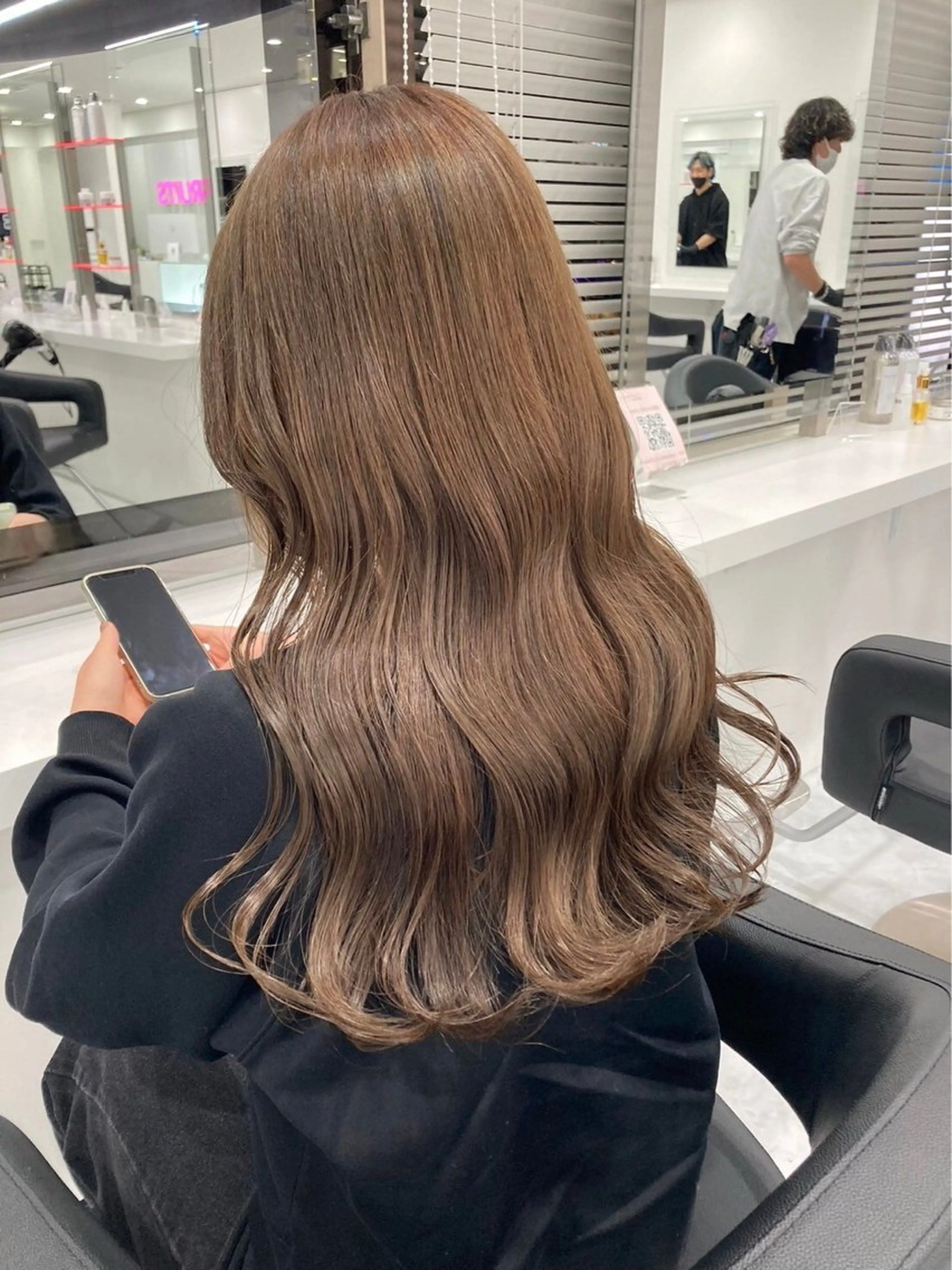 ミディアム ブラウンベージュ🤎 ブリーチなし🤎のヘアスタイル