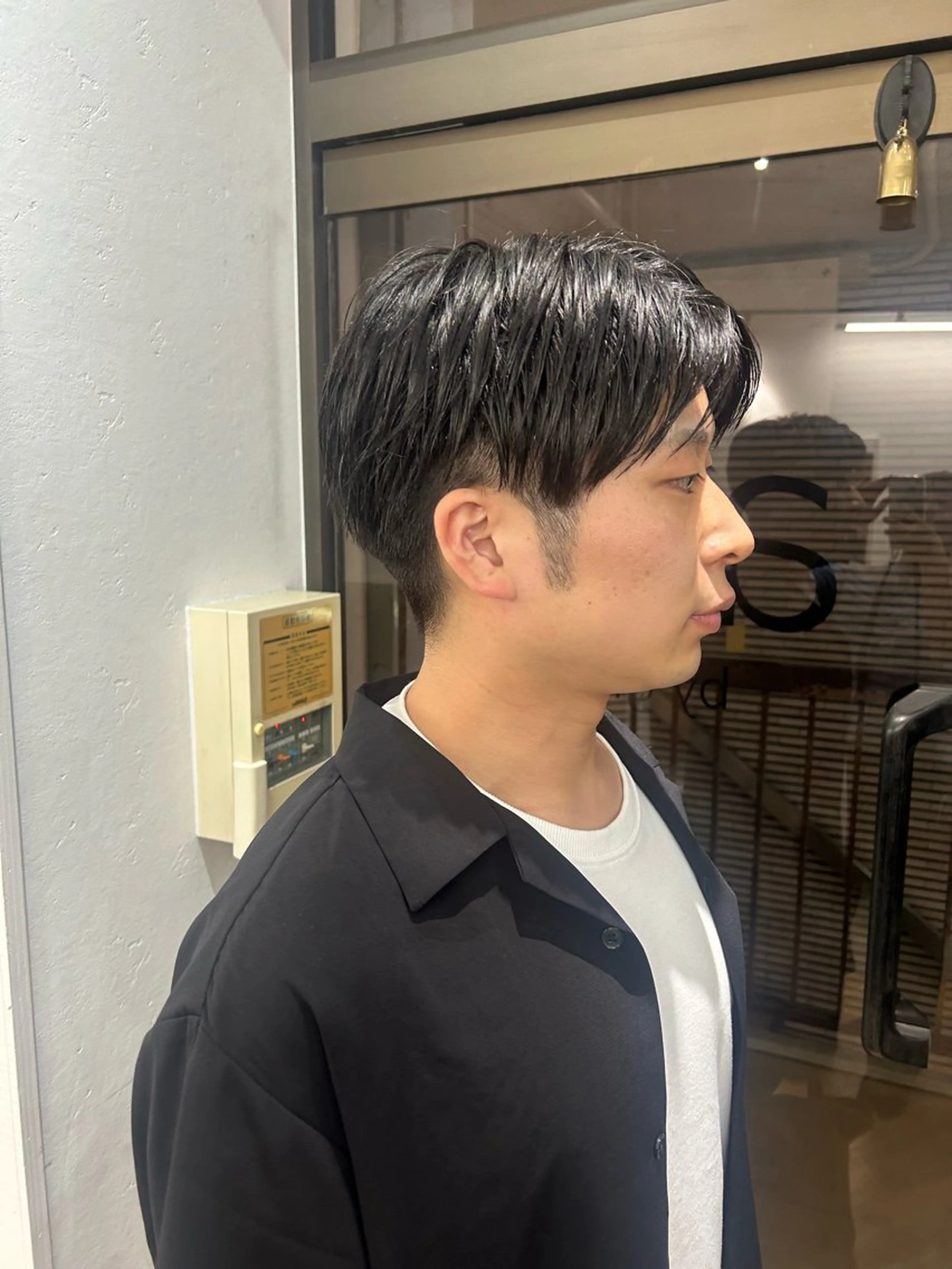 パーマ メンズ カット パーマ ナチュラル大人っぽい スタイル　MAORIのヘアスタイル