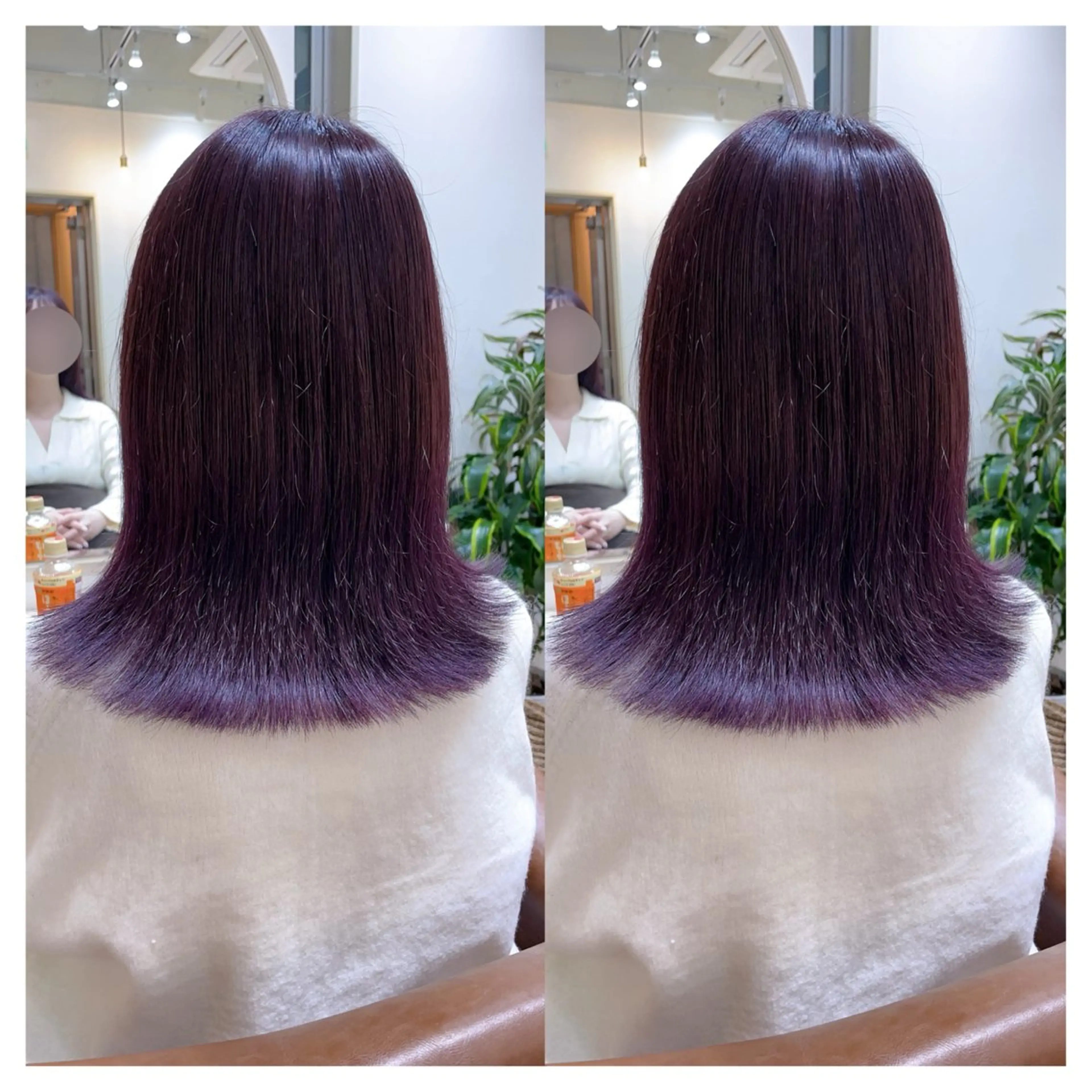 ミディアム カラー カット ヘアカラー トリートメント 村山 茉衣のヘアスタイル