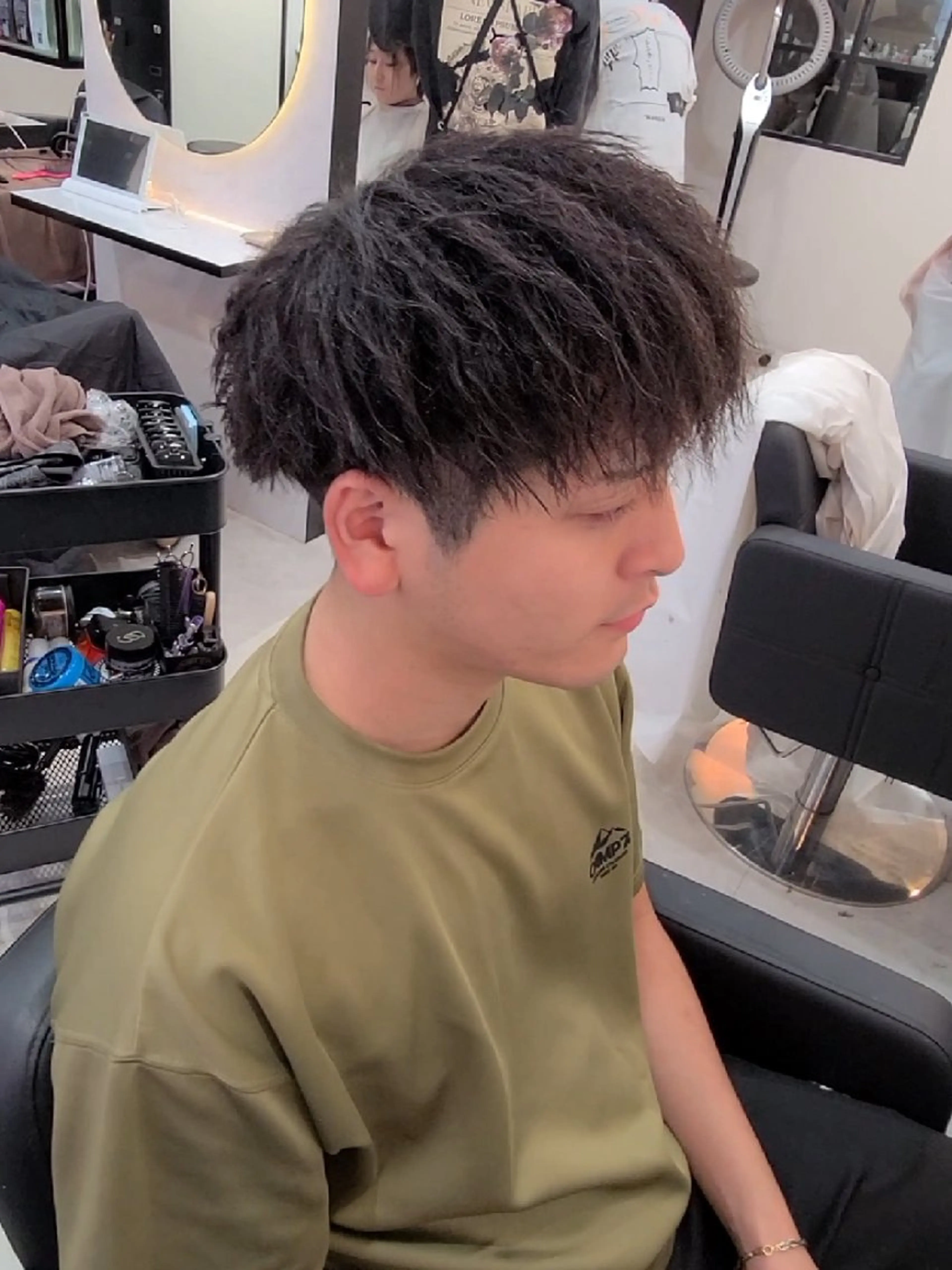メンズ ミディアム ミディアムパーマ メンズパーマ メンズツイストパーマ ツイストパーマ カット パーマ ヘアセット Lapis 名古屋駅前店所属・LEN名古屋/パーマ メンズ特化美容師のヘアスタイル