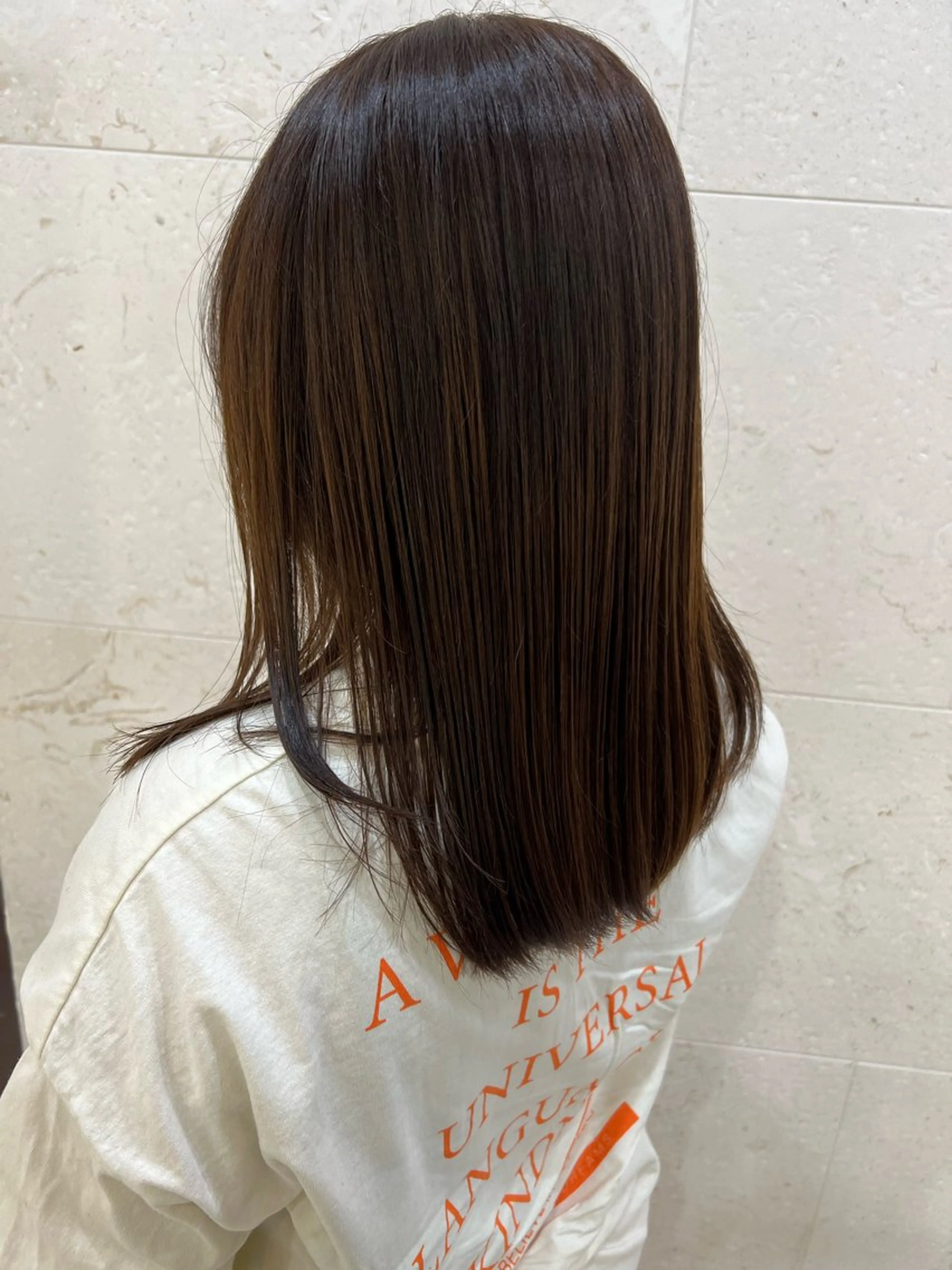 ミディアム カラー ヘアカラー 鈴木 愛華のヘアスタイル