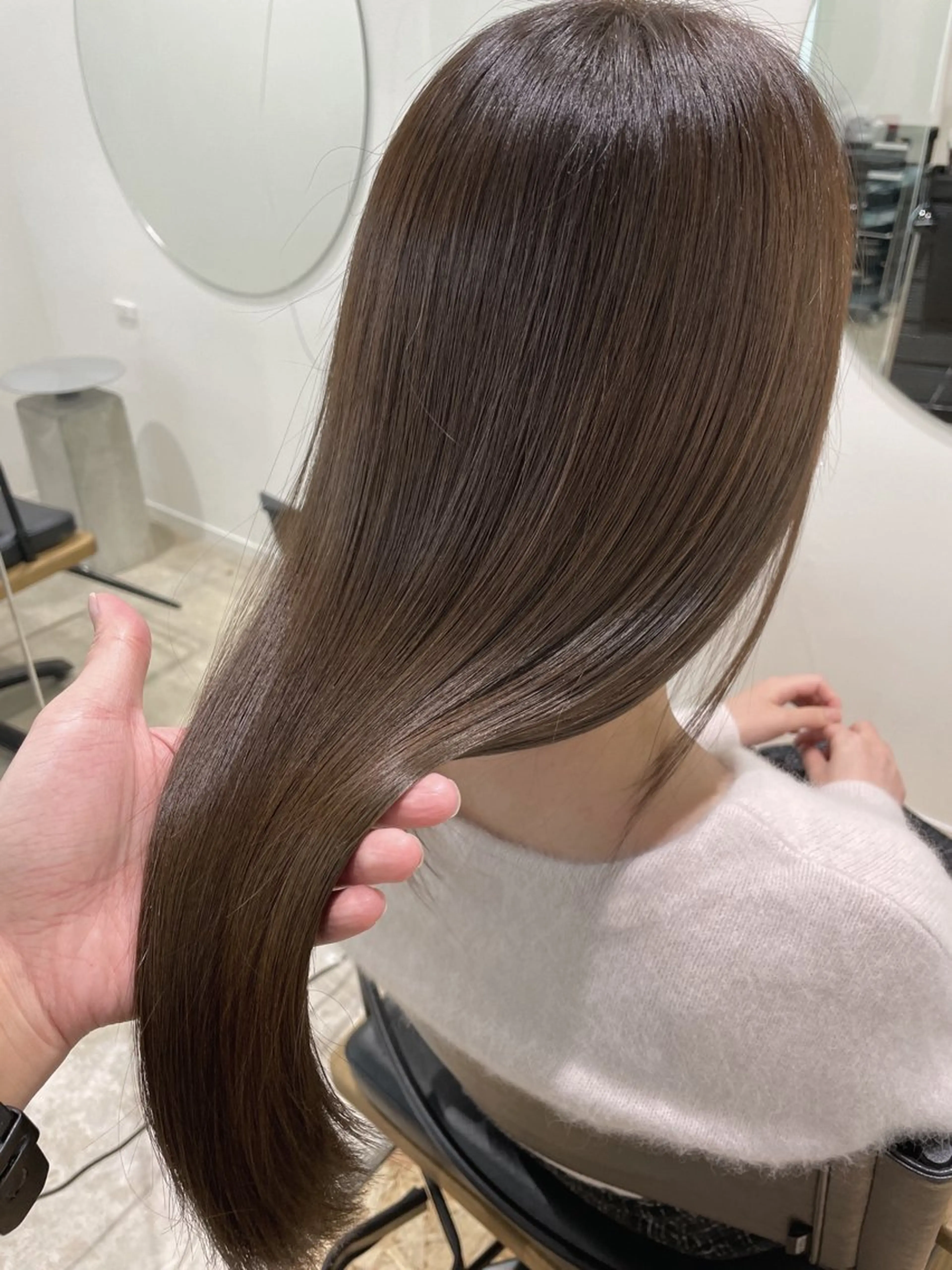 セミロング 髪質改善 トリートメント カット ヘアカラー トリートメント 髪質改善とカラー特化 ✨Hito.nowaのヘアスタイル