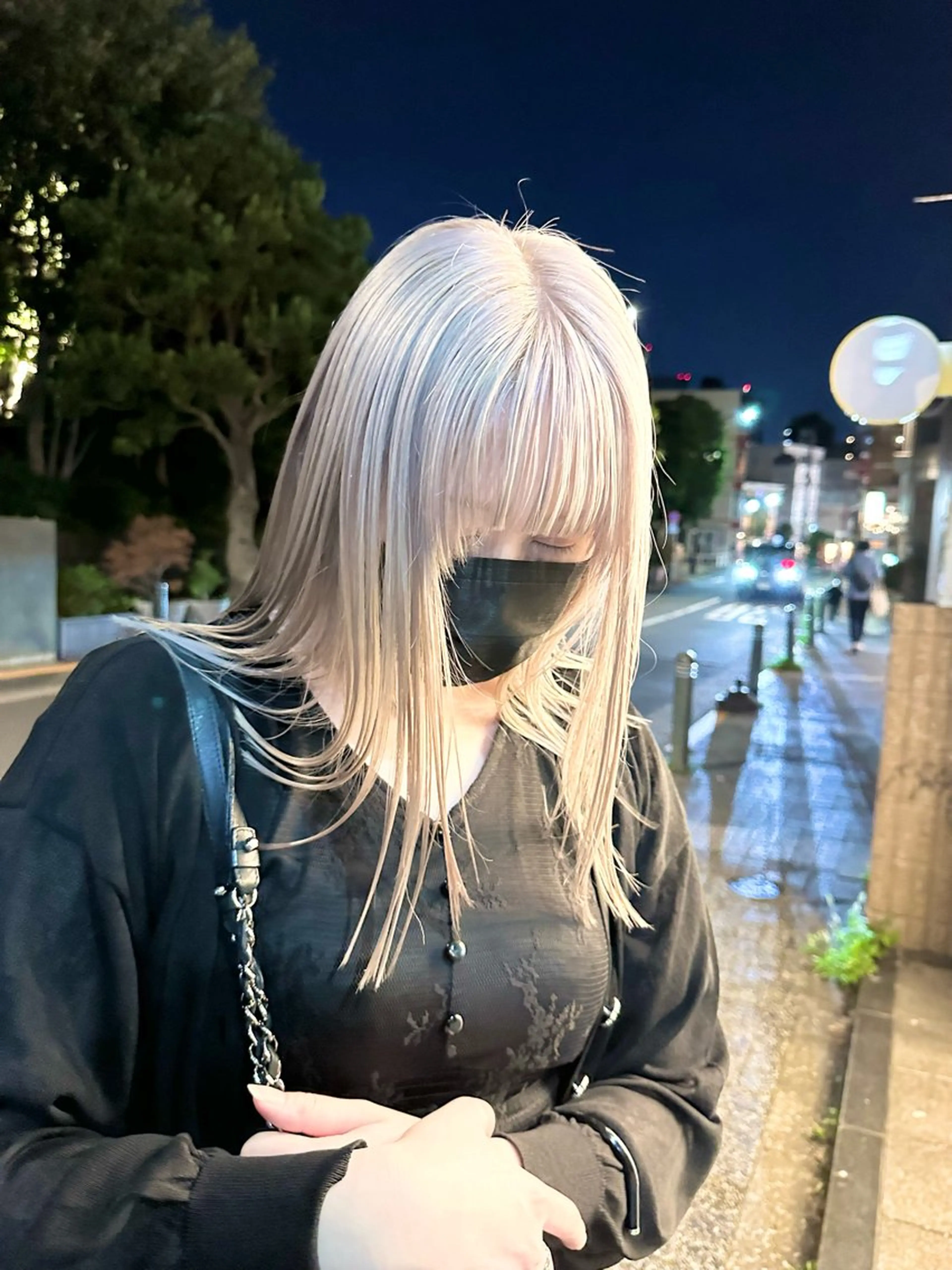 ミディアム カラー ヘアカラー トリートメント kai .のヘアスタイル