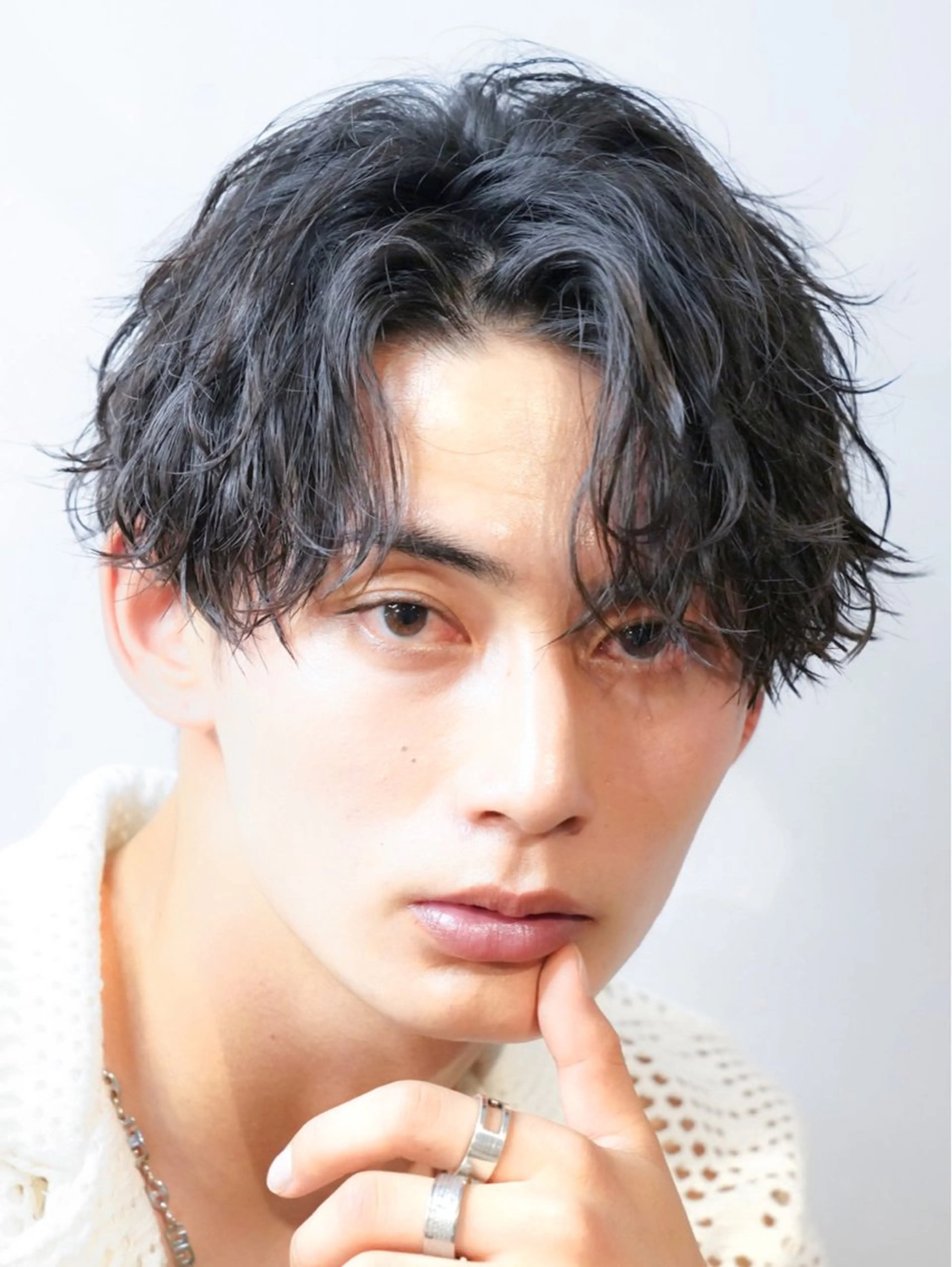 ショート パーマ メンズ メンズパーマ ツイストスパイラルパーマ スパイラルパーマ 渡邉 和喜のヘアスタイル