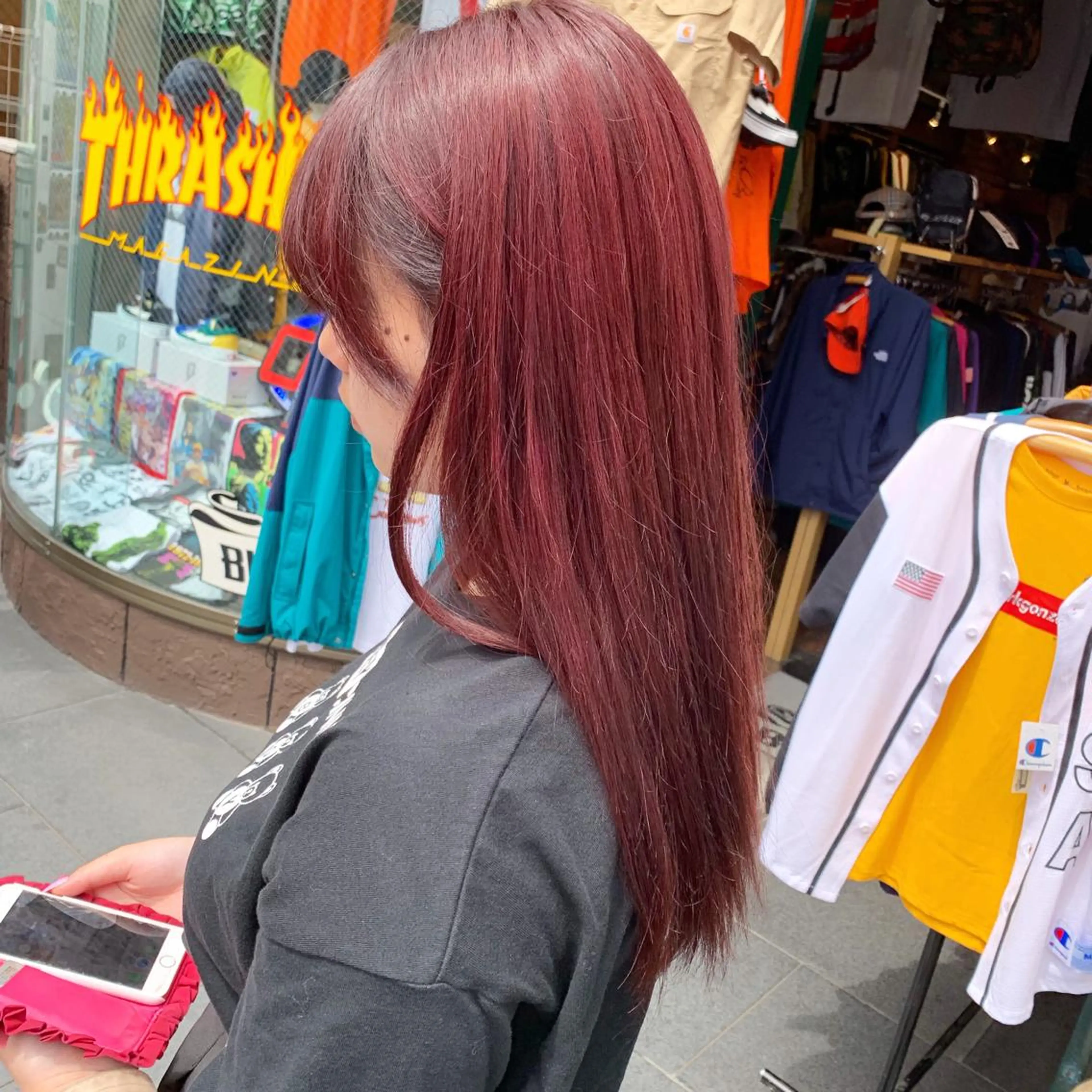 セミロング カラー ピンクベージュ/新潟 万代/高橋桃葉🍑のヘアスタイル