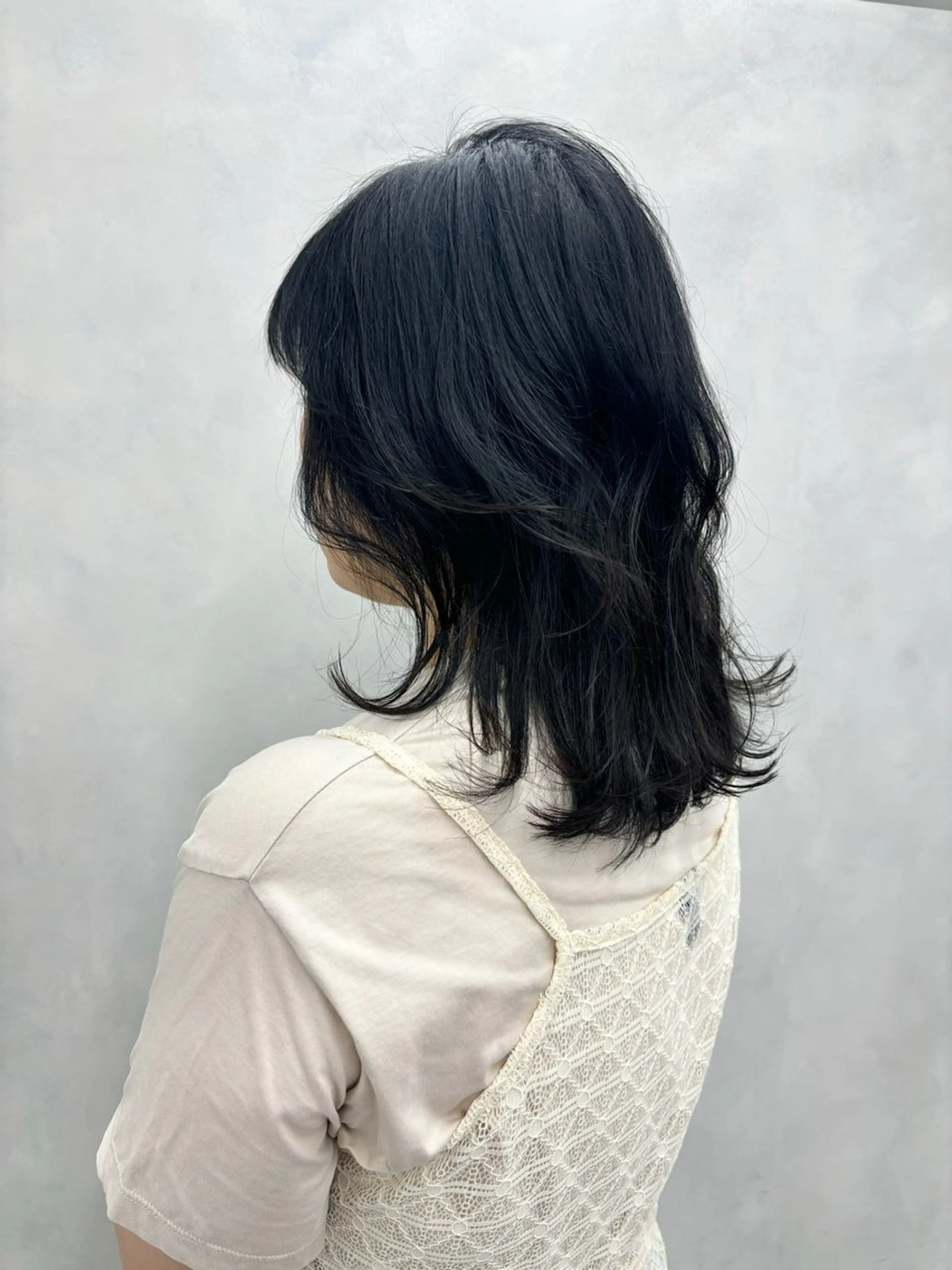 ミディアム lleno所属・Honami ⋆☽ 縮毛矯正モデル募集中のヘアスタイル