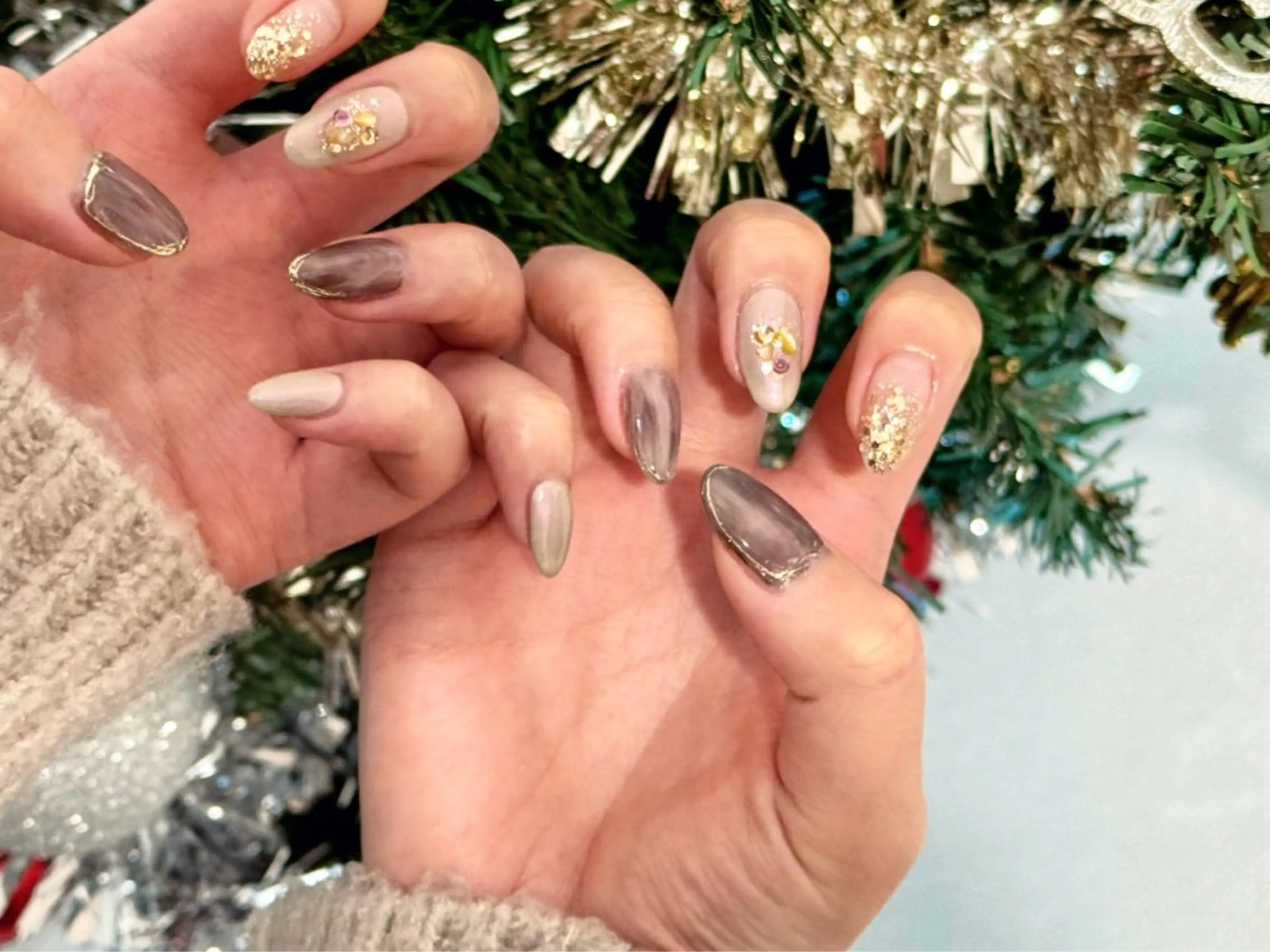 ネイル 持ち込み ニュアンスネイル ハンドネイル angelina星が丘店（旧：angelina東山公園駅前店）所属・KAORI🦄 星ヶ丘徒歩1分サロンのネイルデザイン