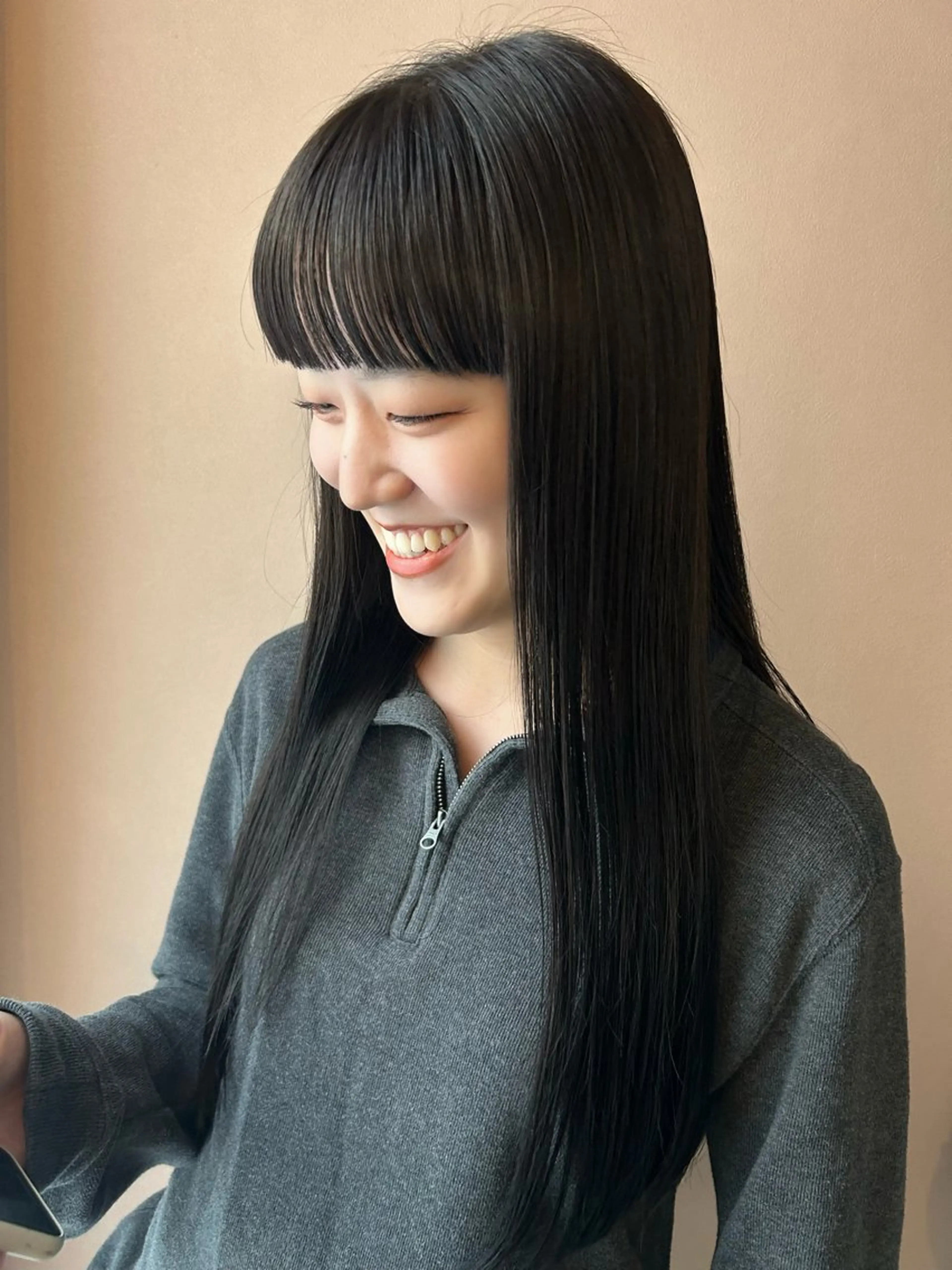 ロング カラー カット トリートメント hub hair レイヤー/透明感のヘアスタイル