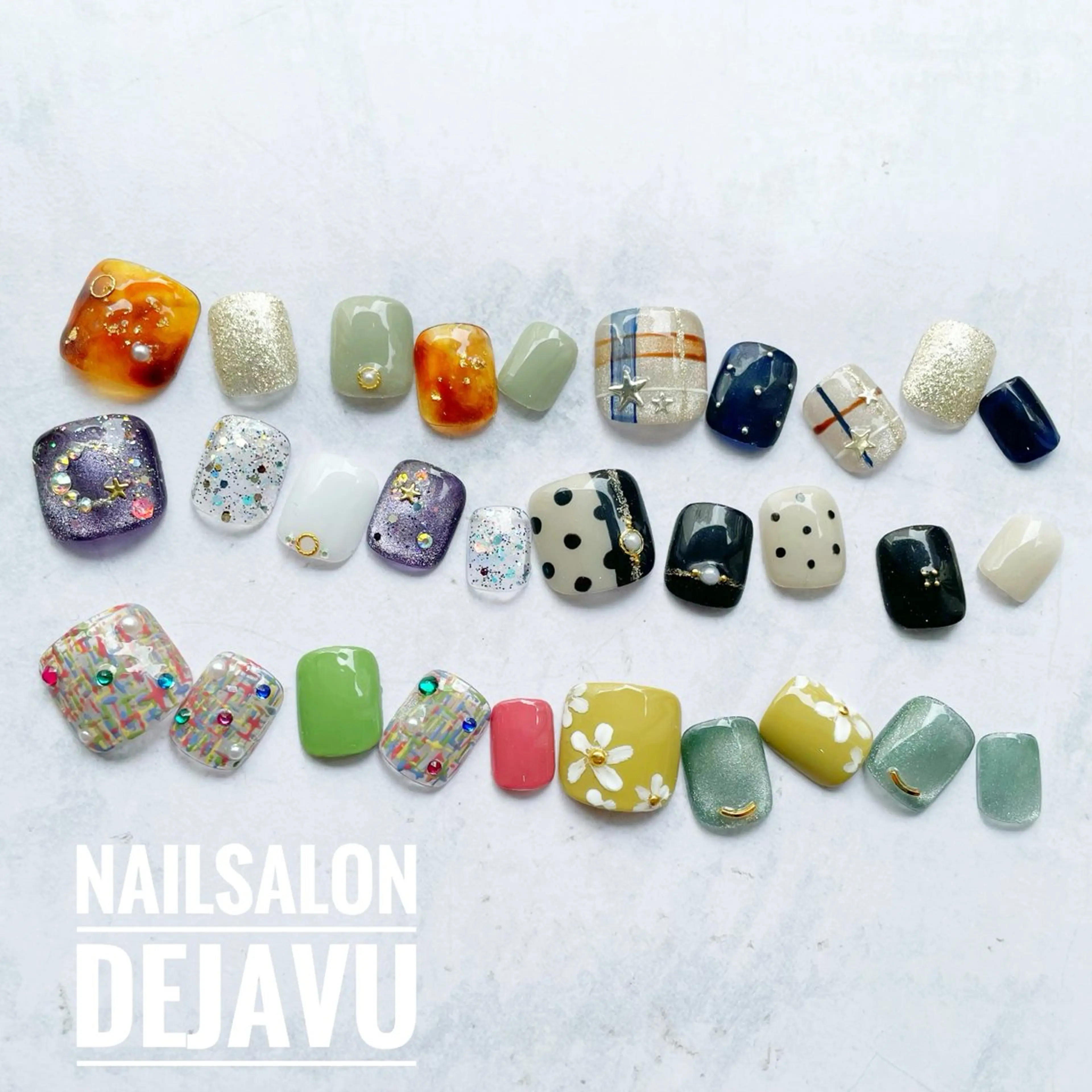 ネイル フットネイル フットネイル Dejavu所属・Nail salon Dejavu 🌿のネイルデザイン