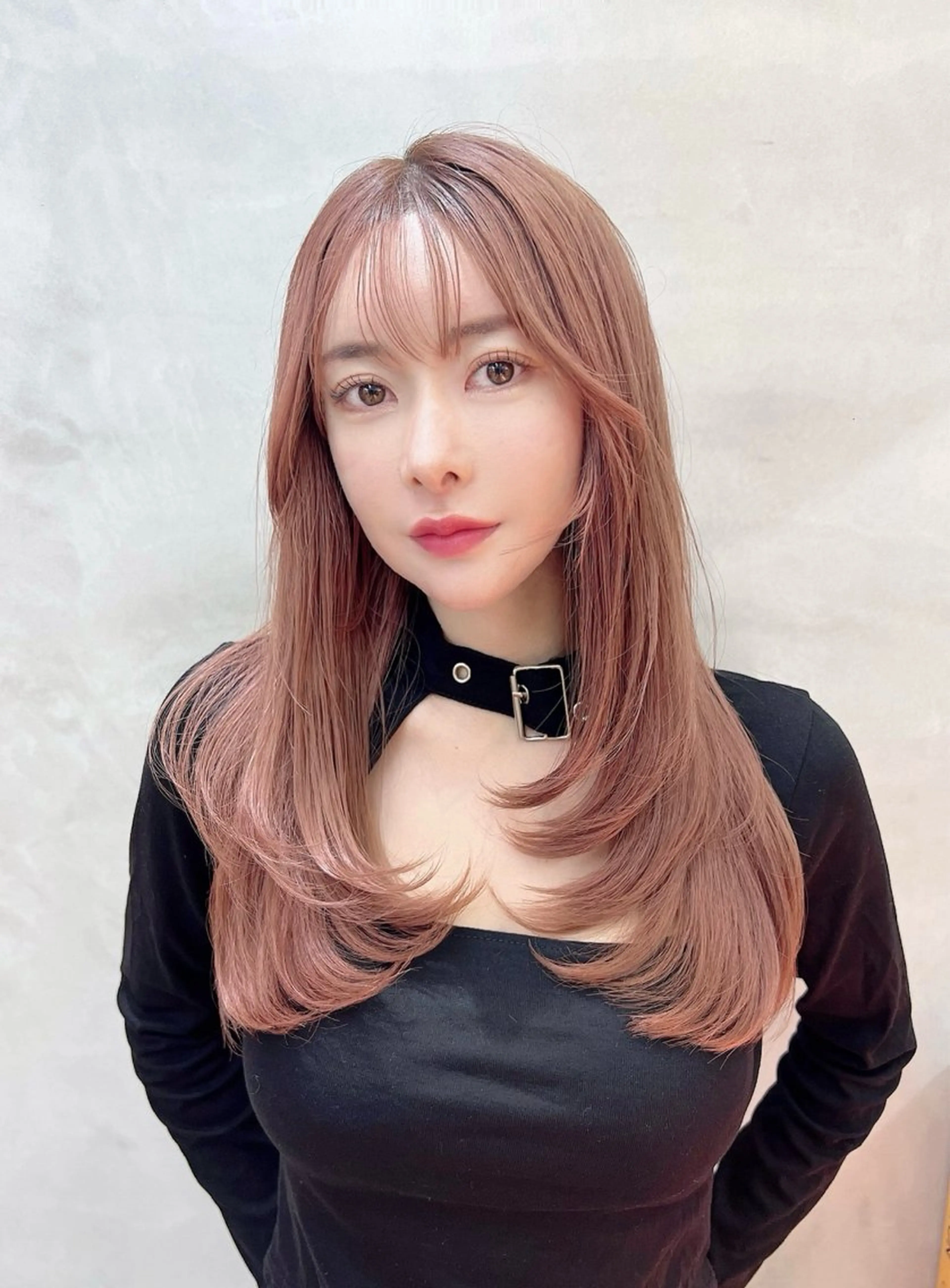 ロング カラー カット ヘアカラー トリートメント レイヤーカット /透明感カラー西田のヘアスタイル