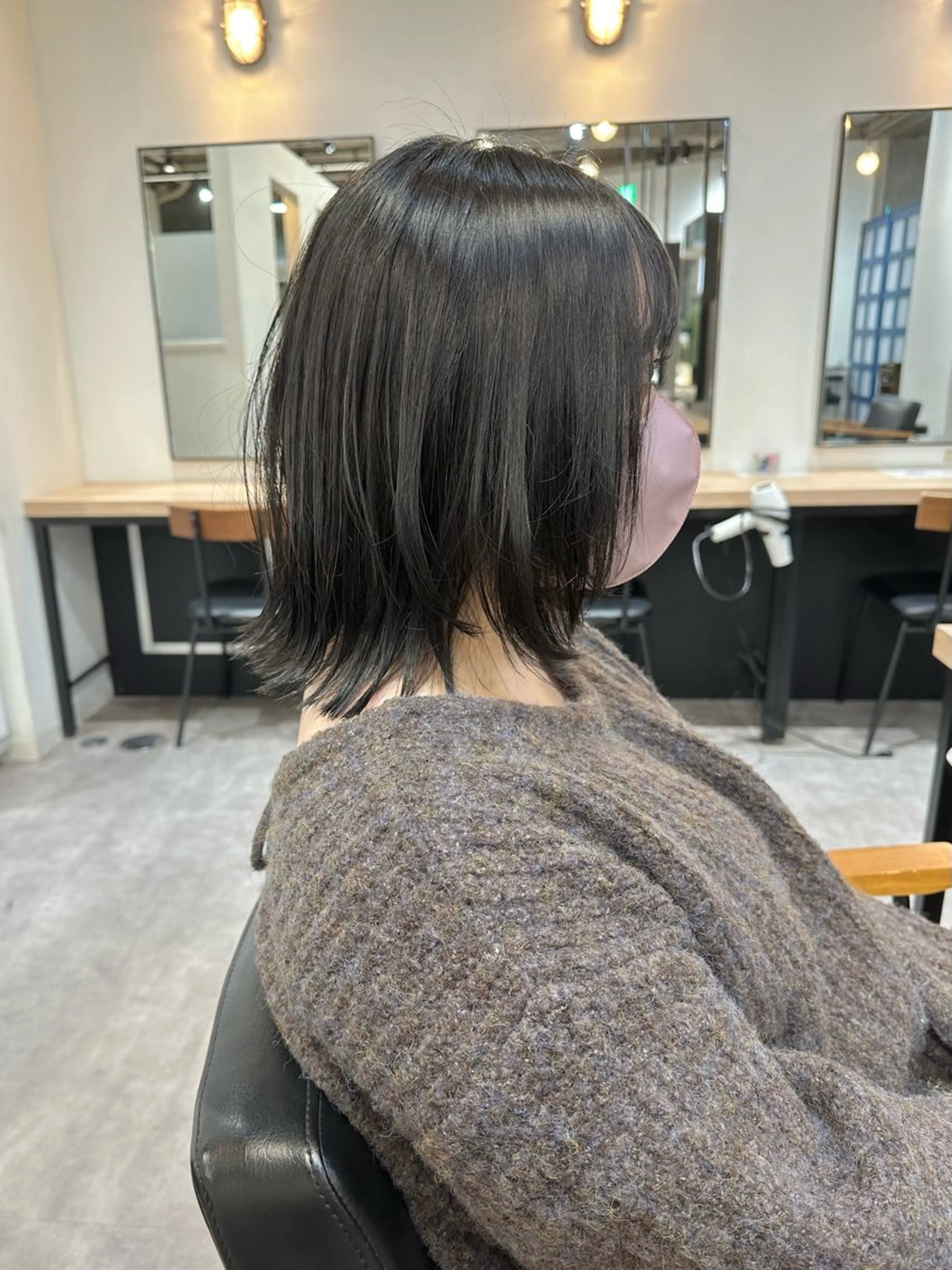 ミディアム カラー カット ヘアカラー トリートメント 🌈ショートボブ⚪︎ 暖色🌈村山武史のヘアスタイル