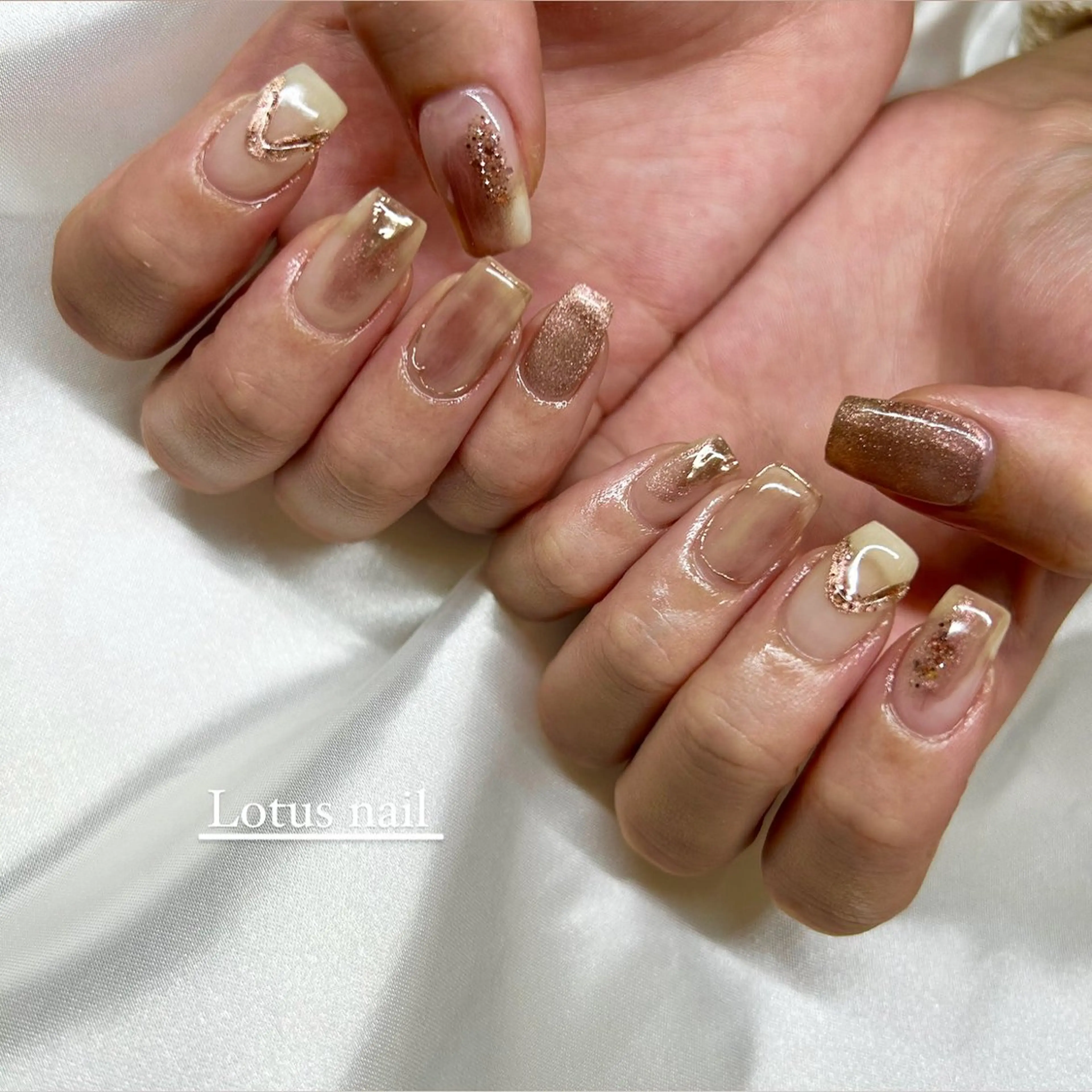 ネイル ハンドネイル privatesalon  Lotusnail所属・Lotus nailのネイルデザイン
