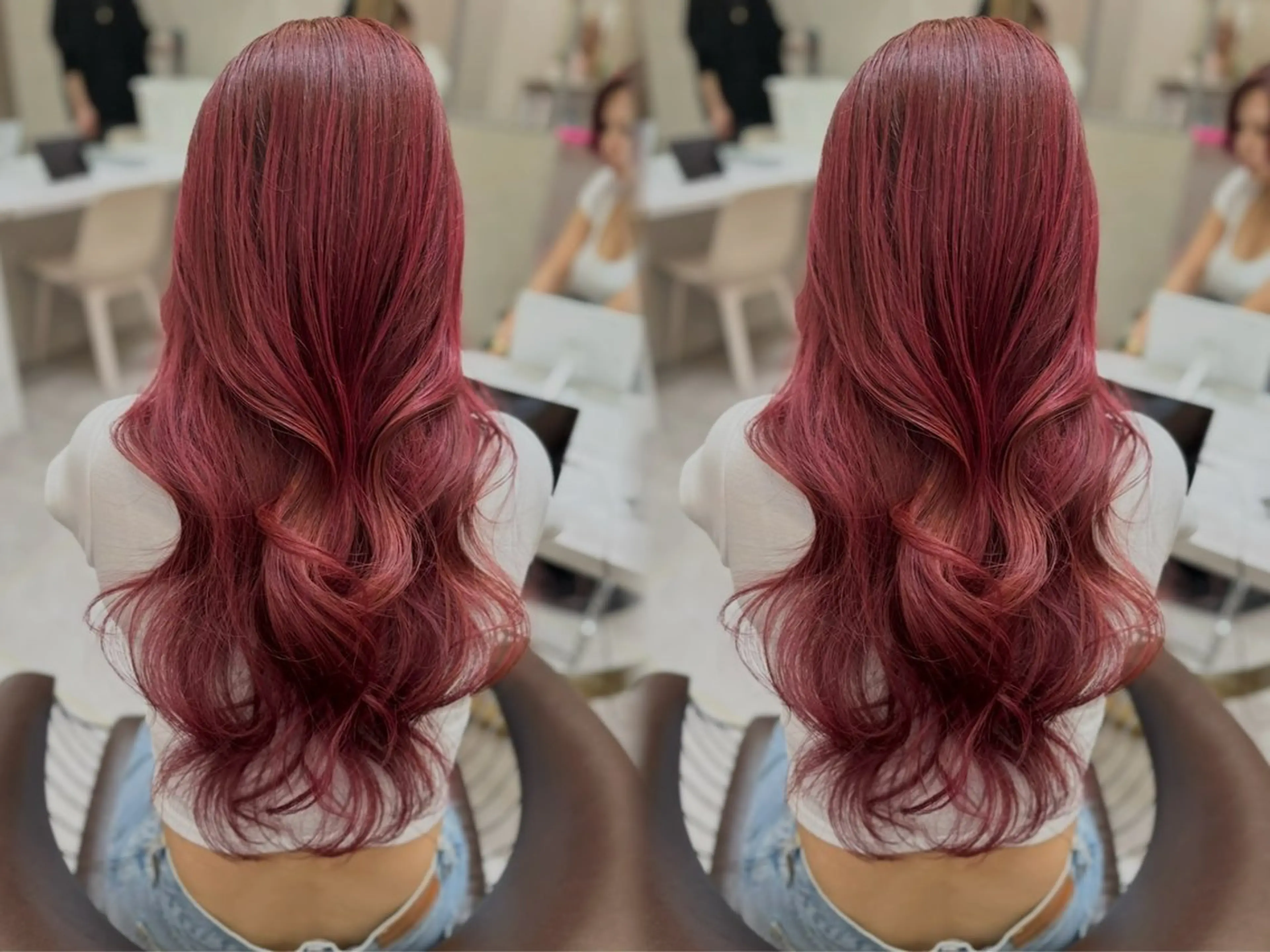 ロング ヘアカラー 璃 音のヘアスタイル