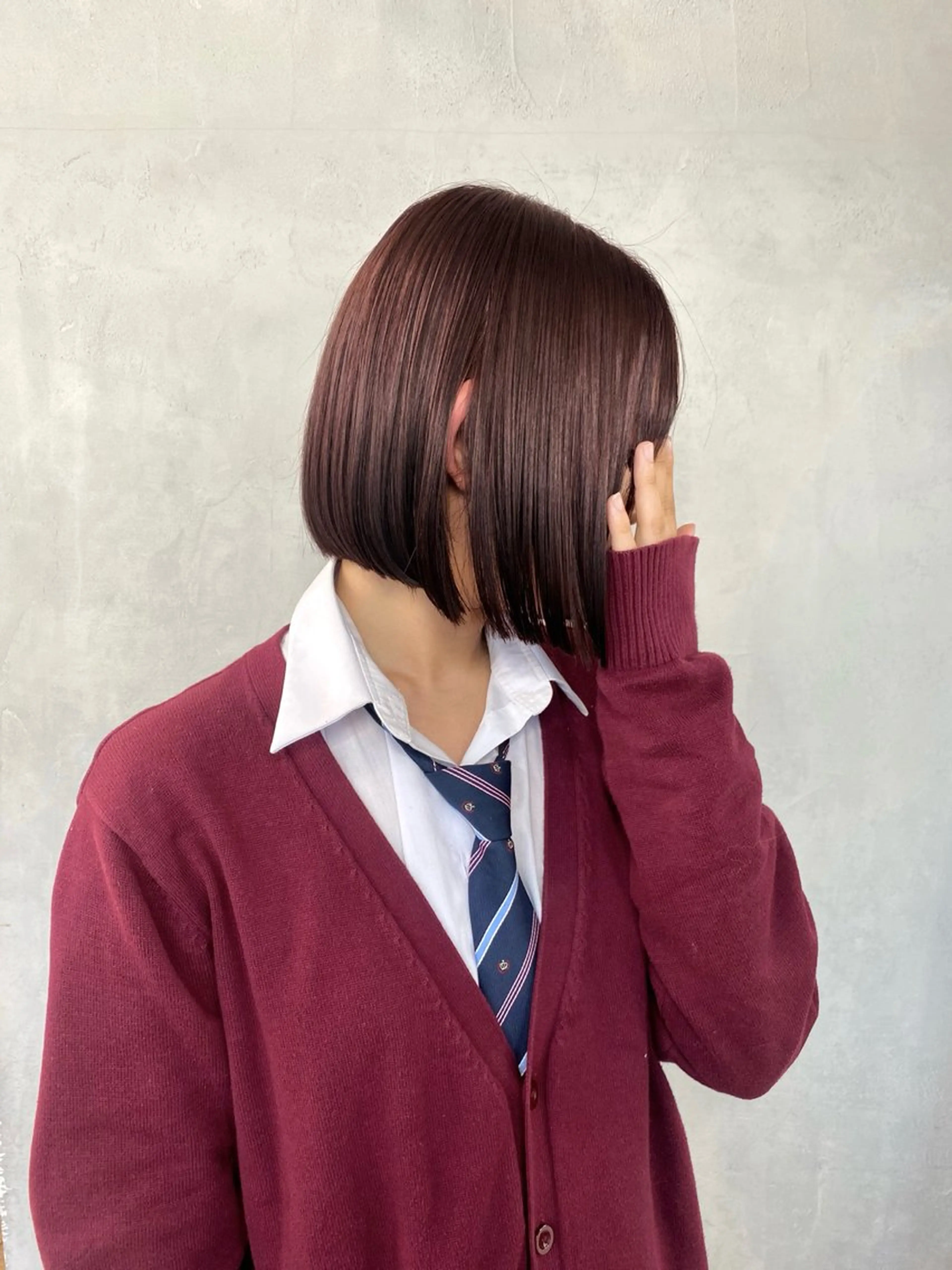 カラー 🌼似合わせボブ .暖色🌼浅井 遥のヘアスタイル