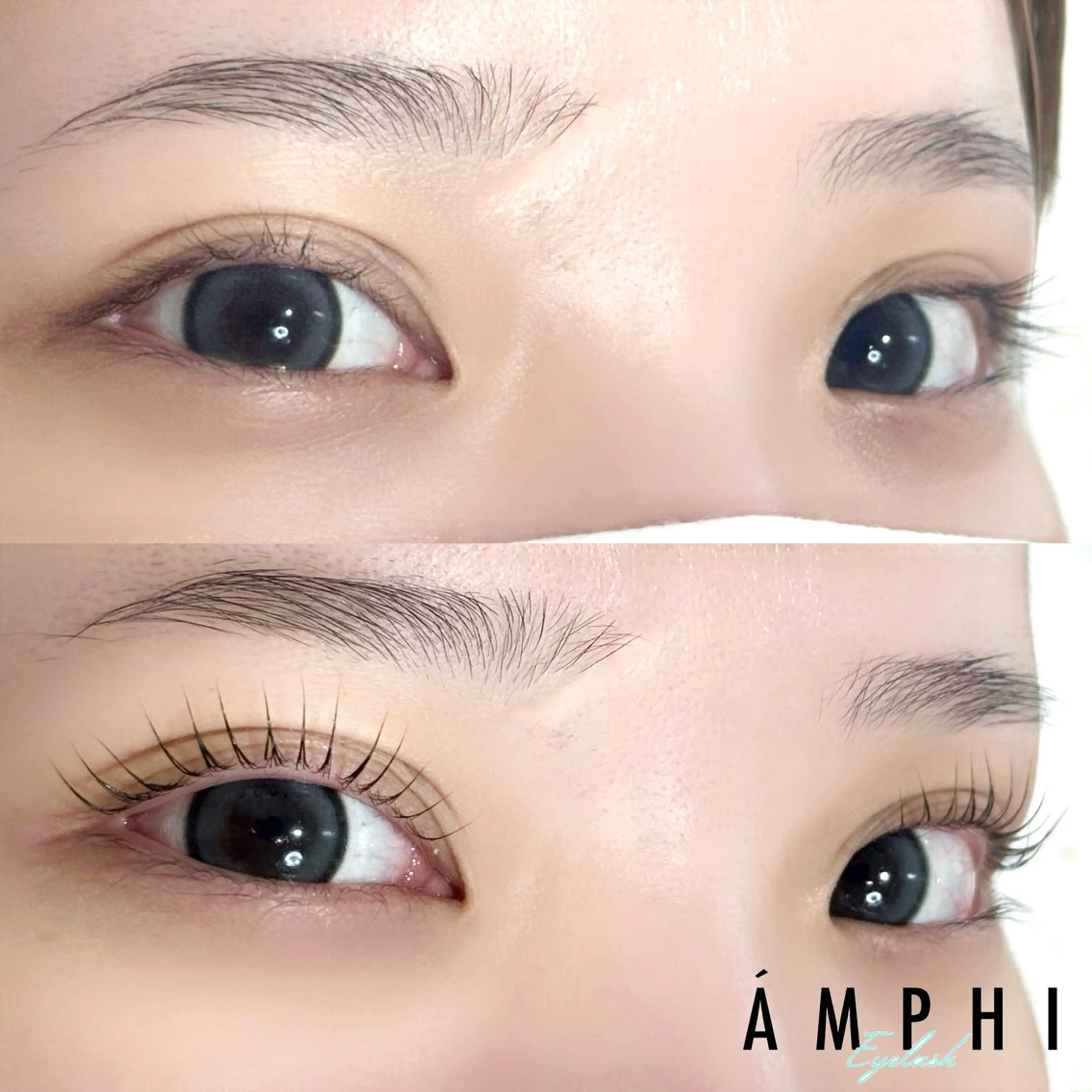 マツエク・マツパ 一重×まつ毛パーマ マツパ AMPHITOKYO 鈴木愛理の眉毛・アイブロウイメージ