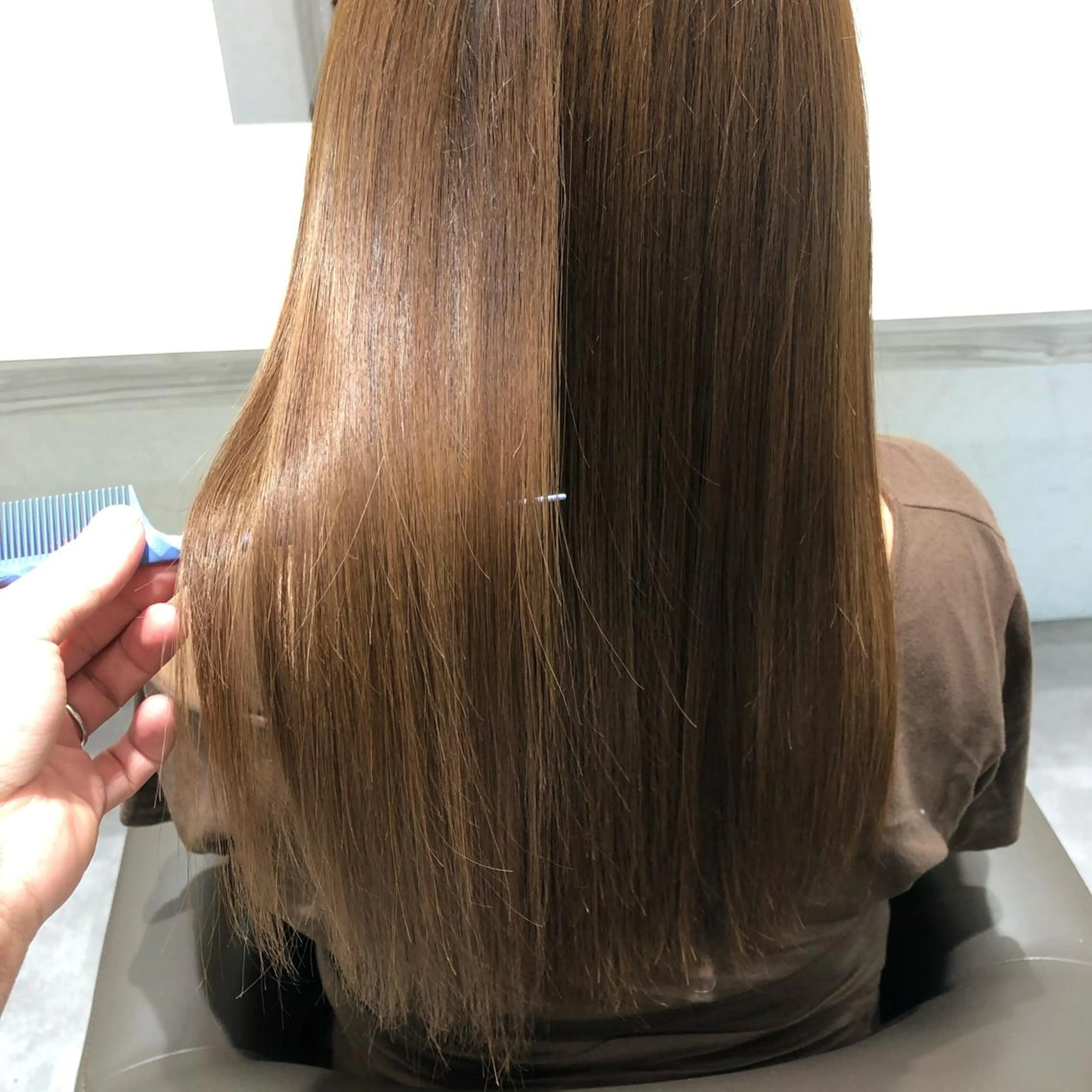 ロング パーマ ムトウセイマ/艶髪 /艶ケアWブリーチのヘアスタイル