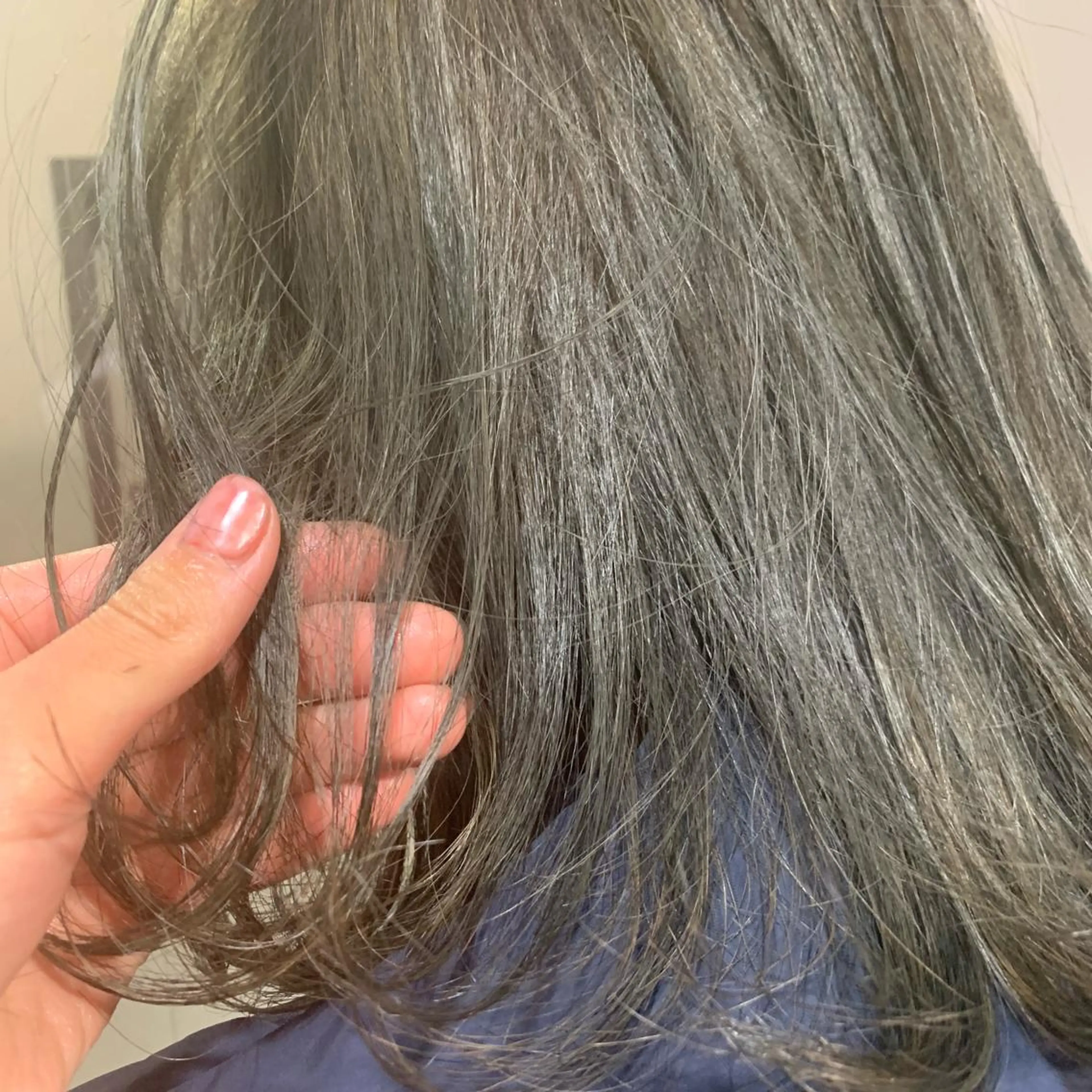 カラー アッシュ オリーブアッシュ インナーカラー🧸 suzunaのヘアスタイル