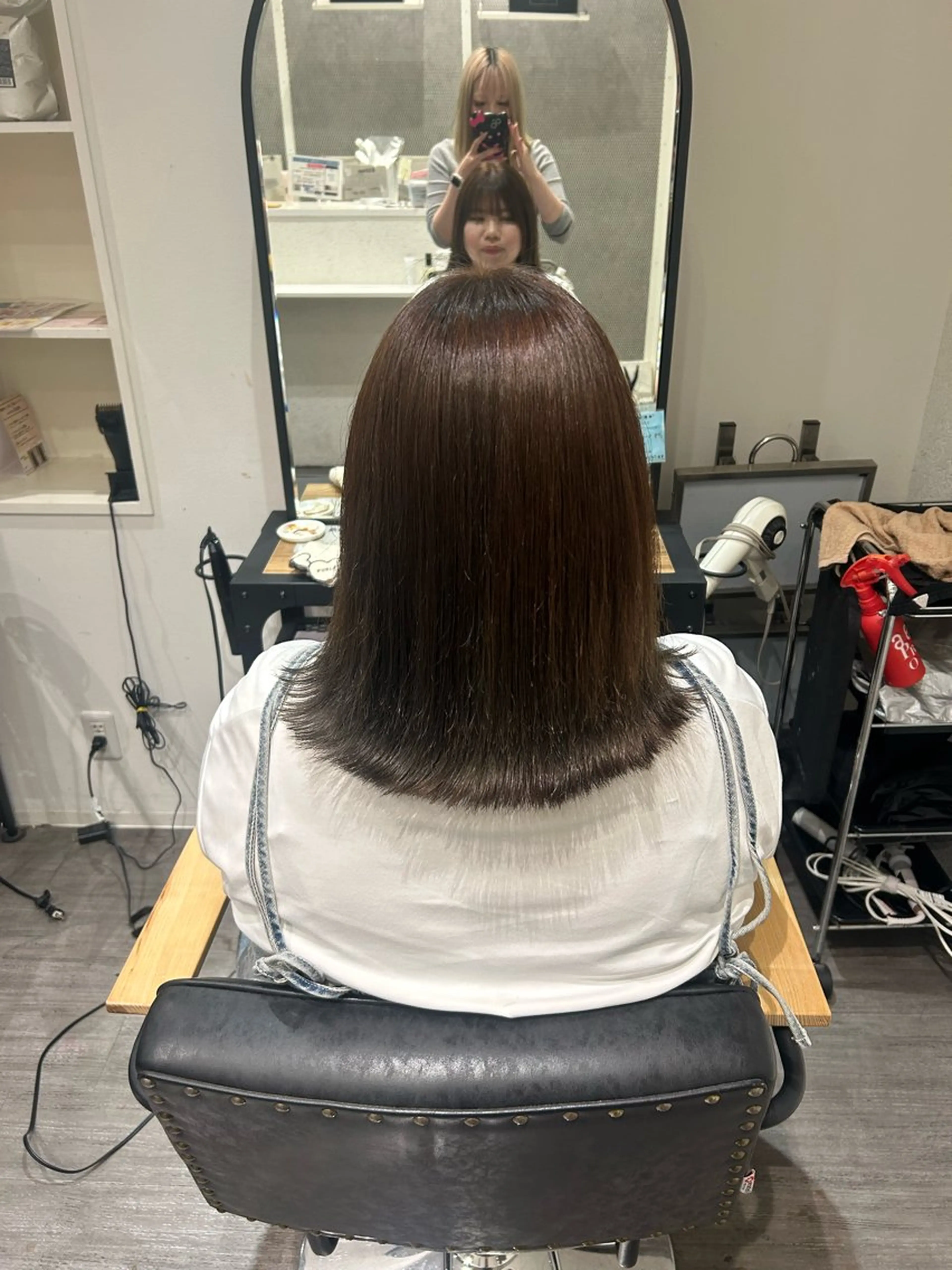 ミディアム カラー ヘアアレンジ アッシュ ヘアカラー トリートメント カラーリスト💟草間 紫音💟のヘアスタイル