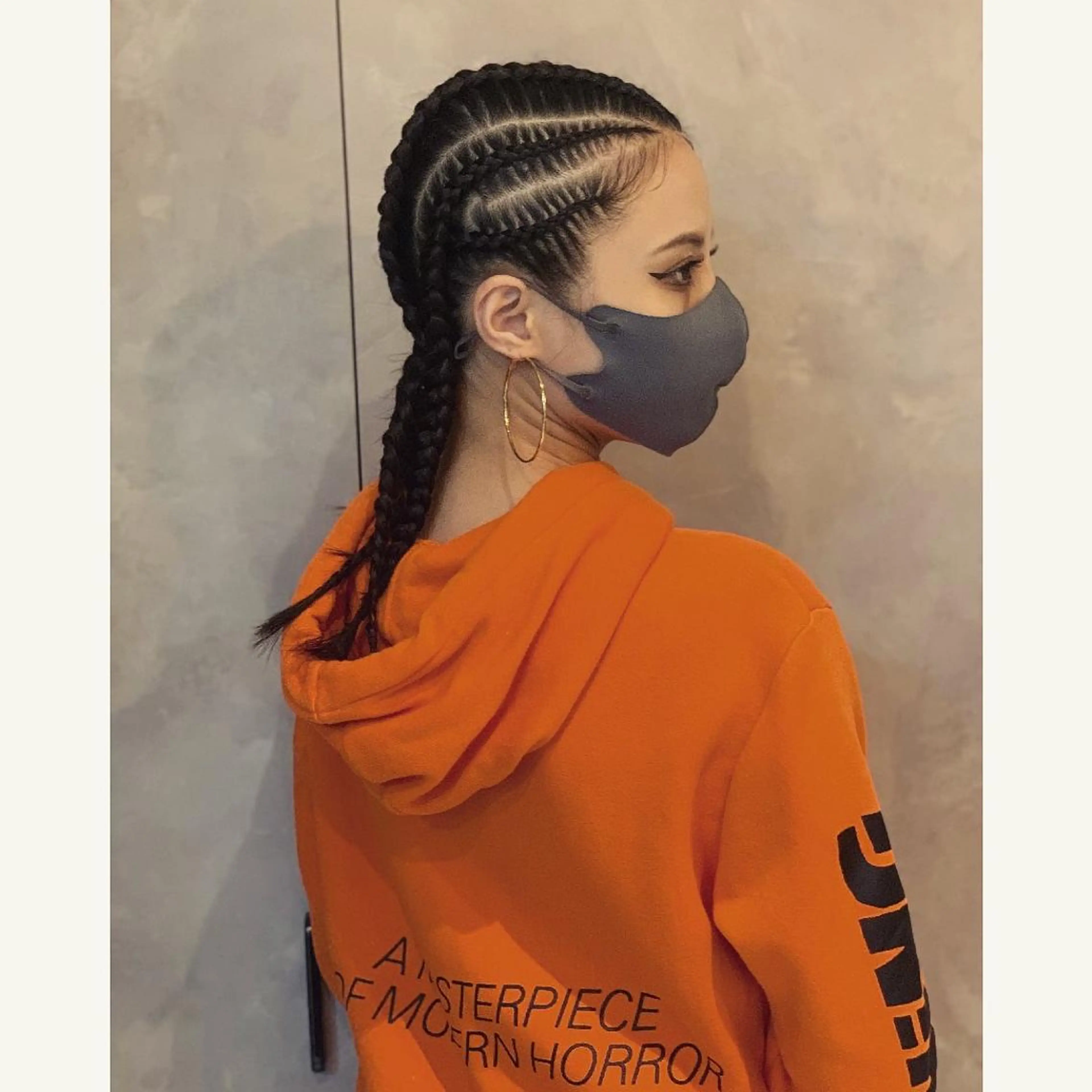 メンズ キッズ エクステ ヘアセット BRAIDS💎愛子 大人ハイライト💎のヘアスタイル