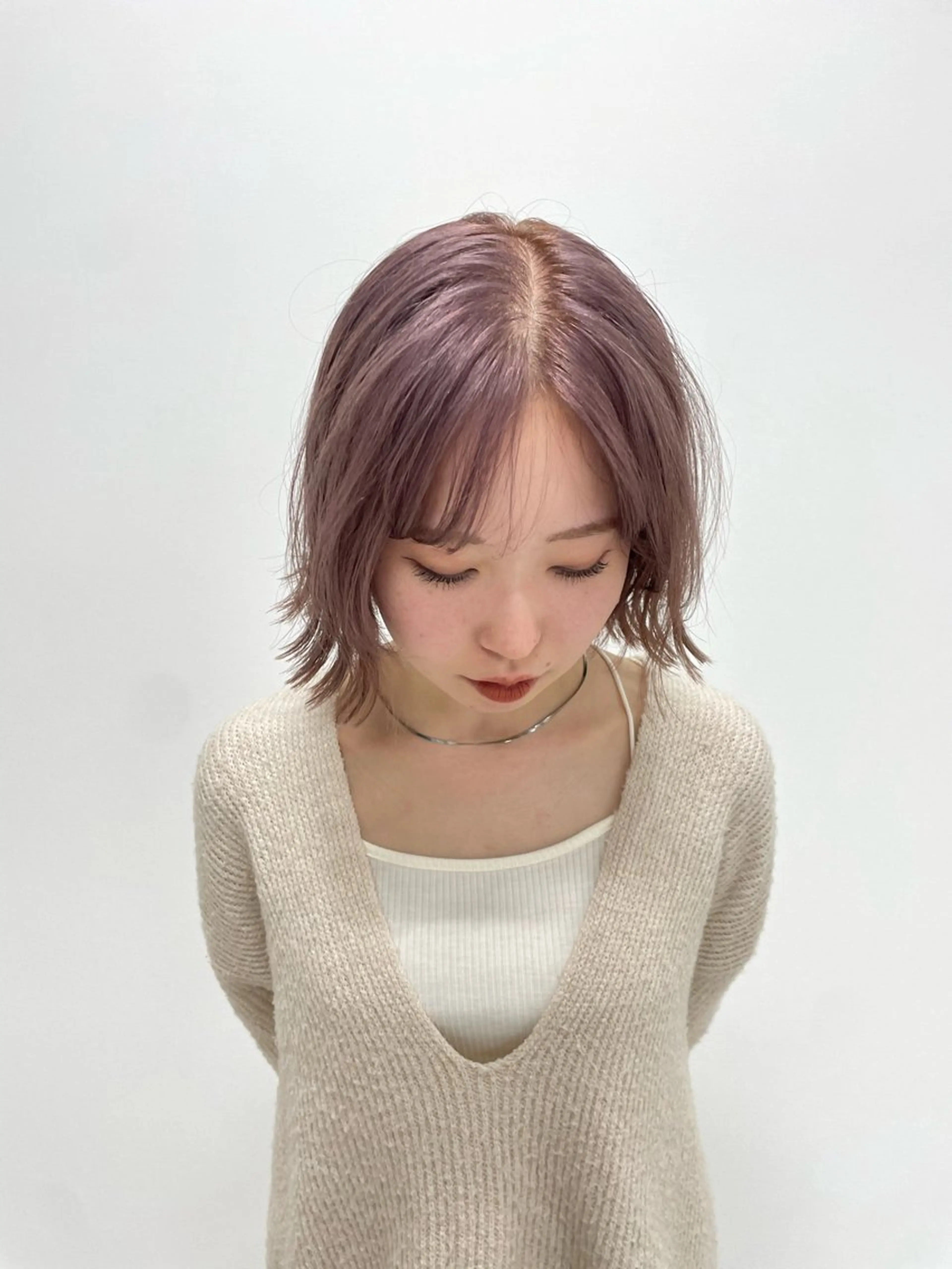 ミディアム カラー ケアパーマ/ブリーチ daisukeのヘアスタイル