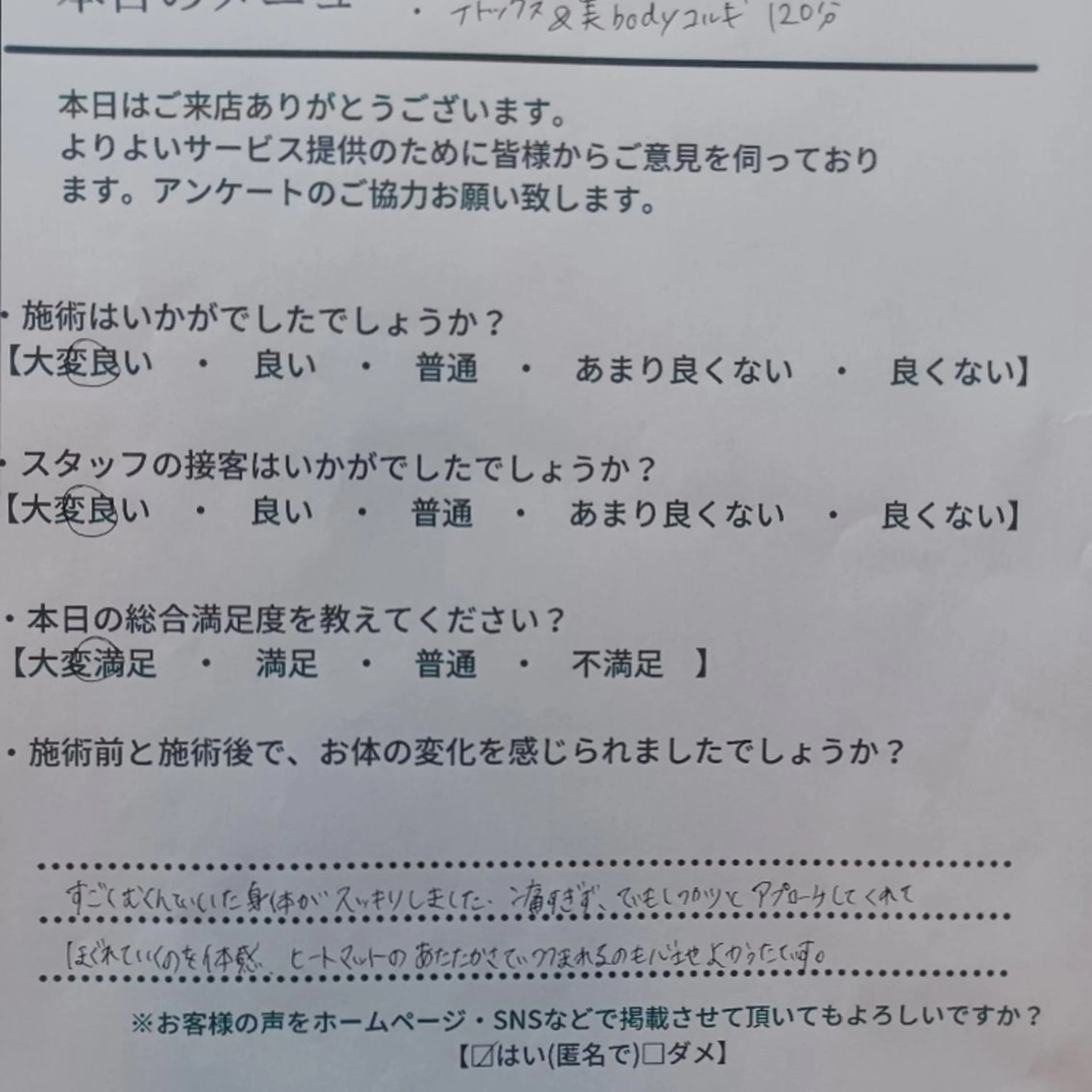 Beauty Salon Calmのエステ・リラクイメージ