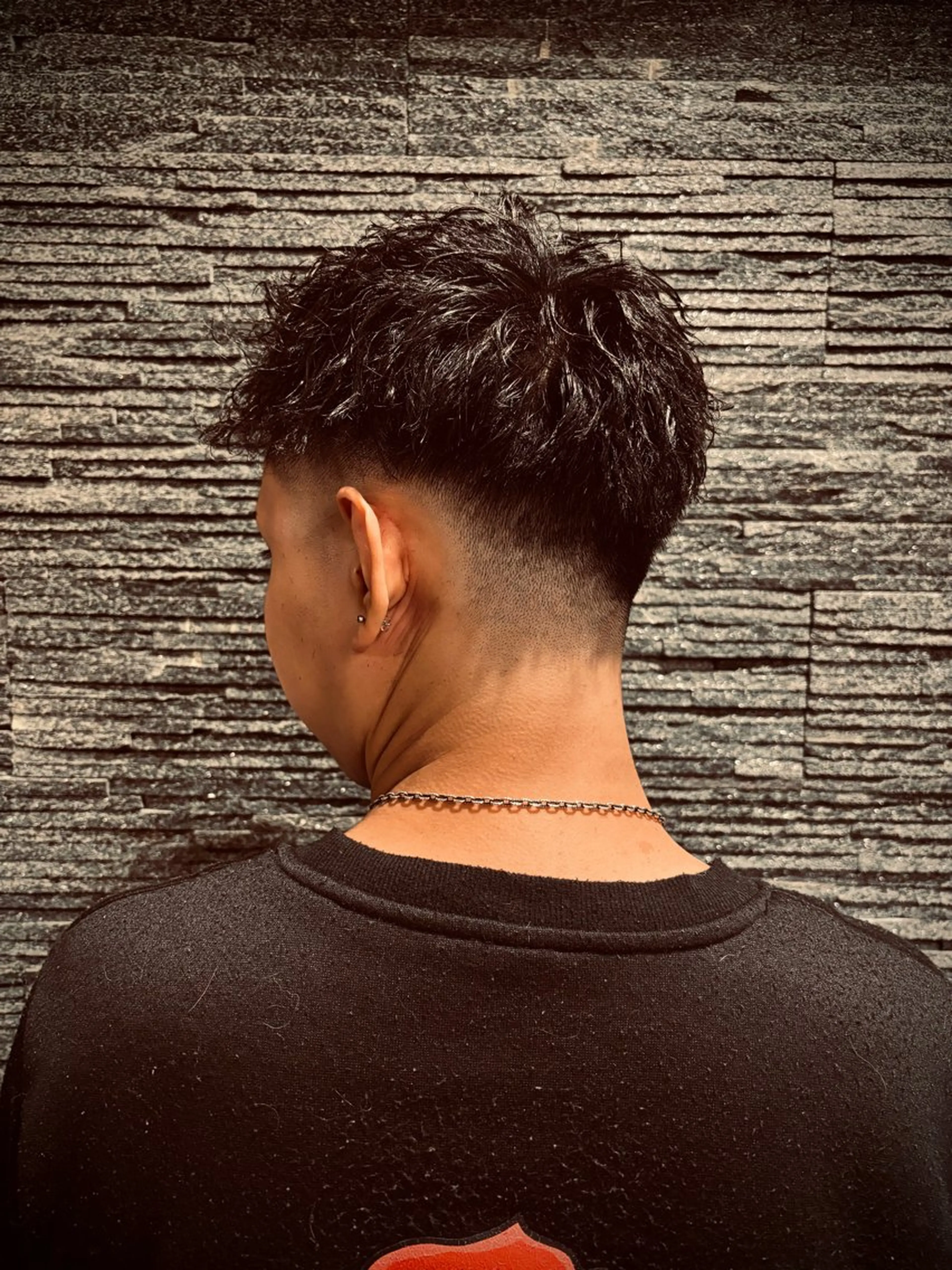 ショート パーマ メンズ フェードカット ヒロ銀座 miu 7/1から新宿店のヘアスタイル