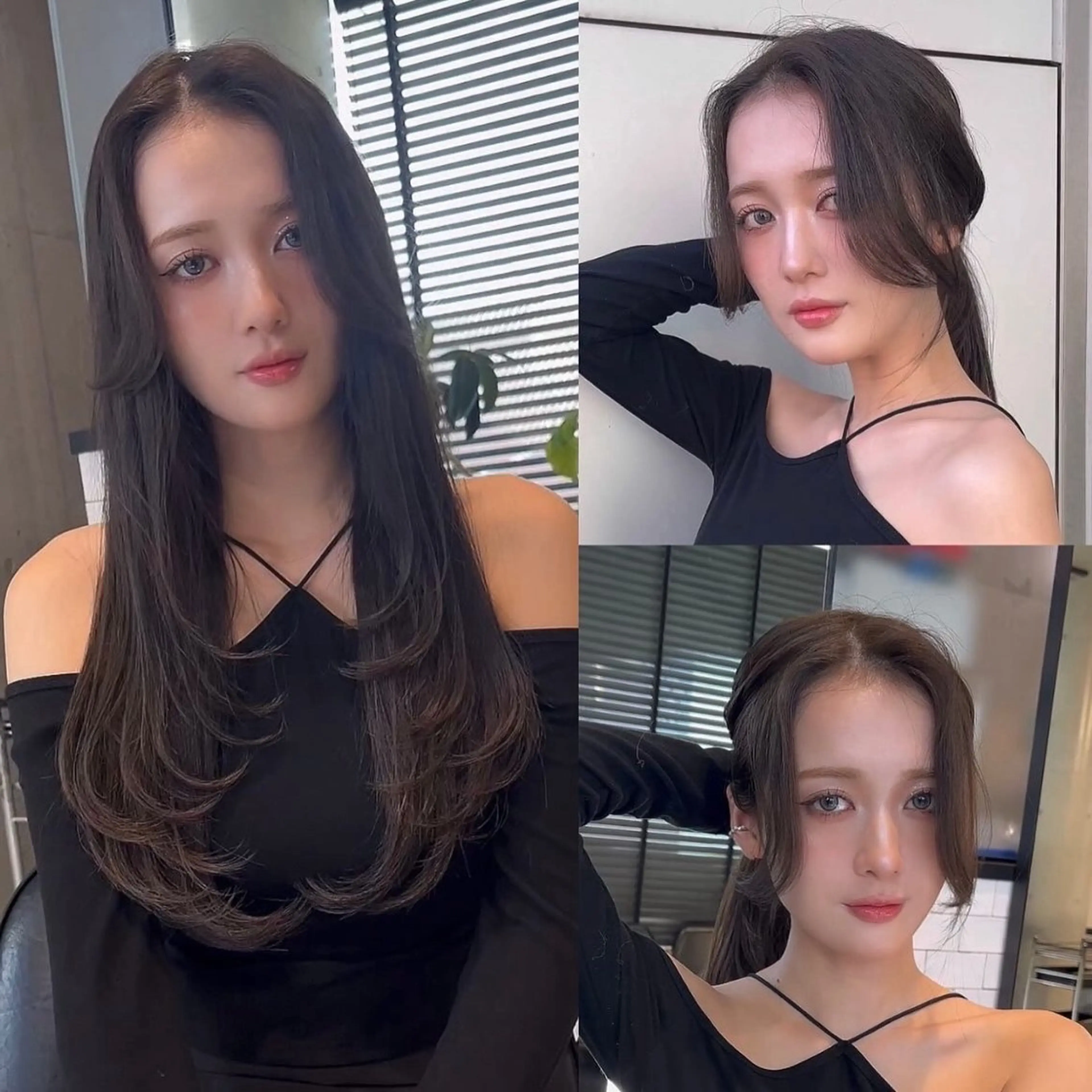 ロング カラー カット ヘアカラー トリートメント 🌫️大人韓国ヘア 🌫️naoyaのヘアスタイル