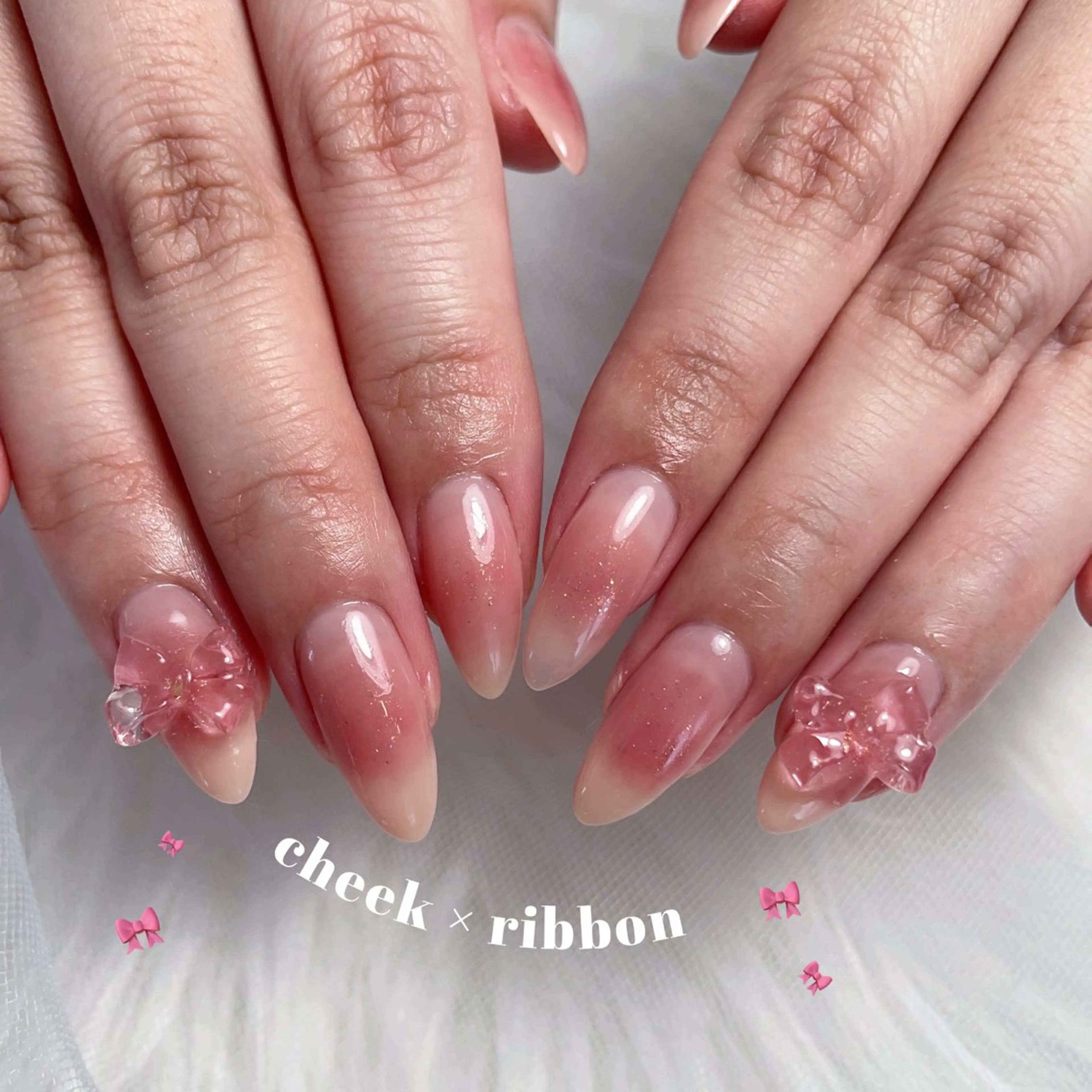 ネイル あゆ🎀/ワンホンネ イル/痛ネイルのネイルデザイン