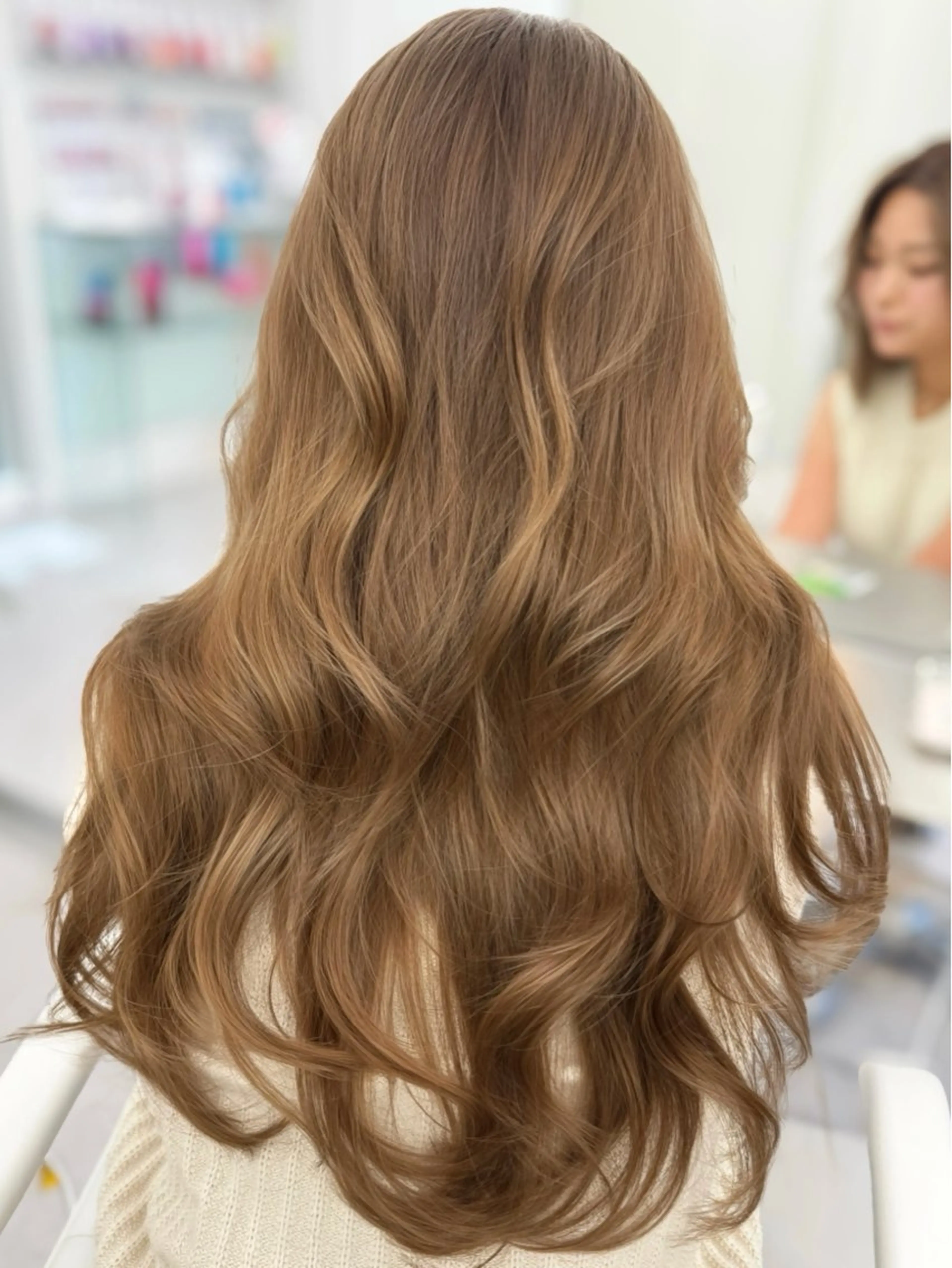 ロング カラー カット ヘアカラー 顔まわりの神様✨ 藤嶋秀幸のヘアスタイル
