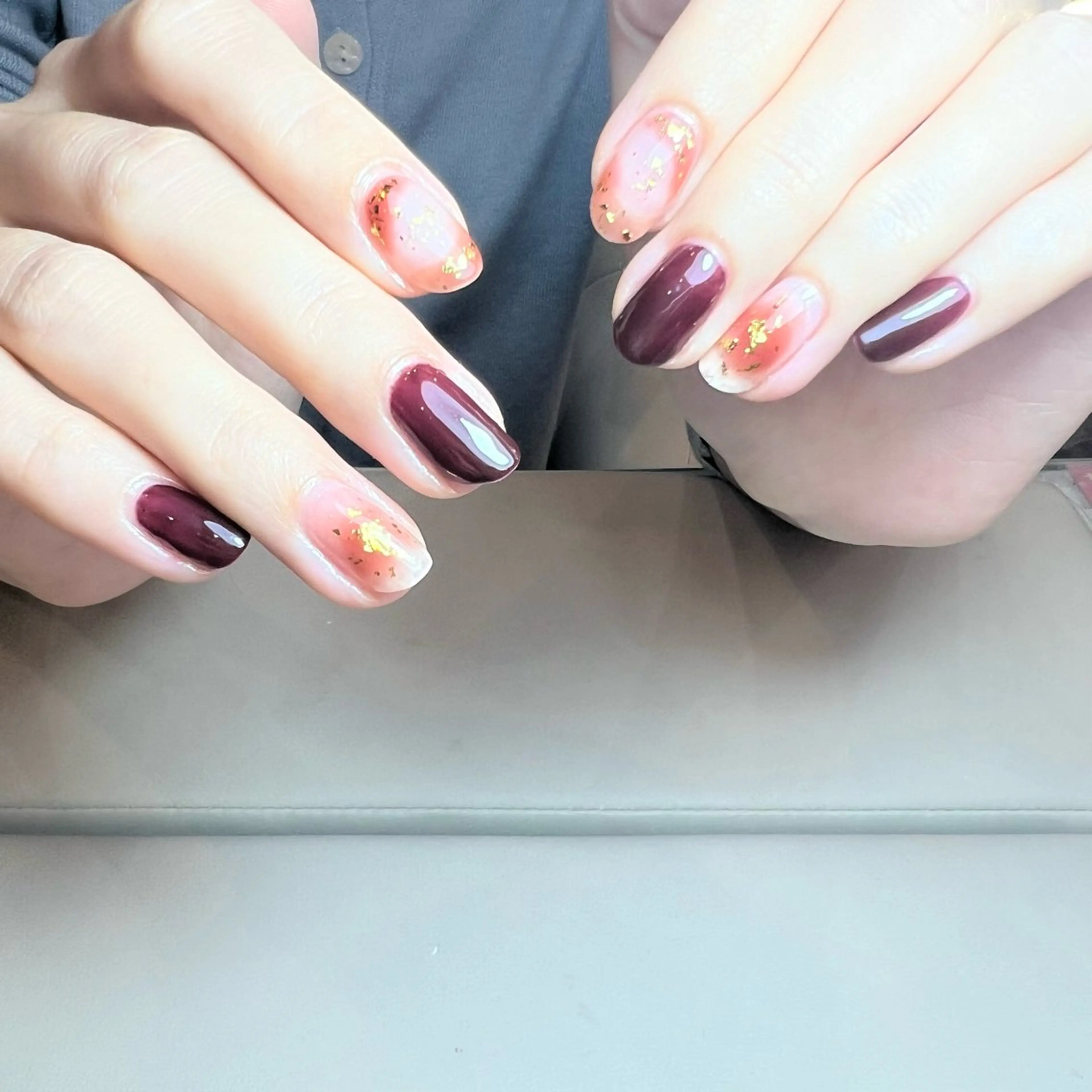 ネイル ツイードネイル 冬ネイル クリスマス YO YOのネイルデザイン