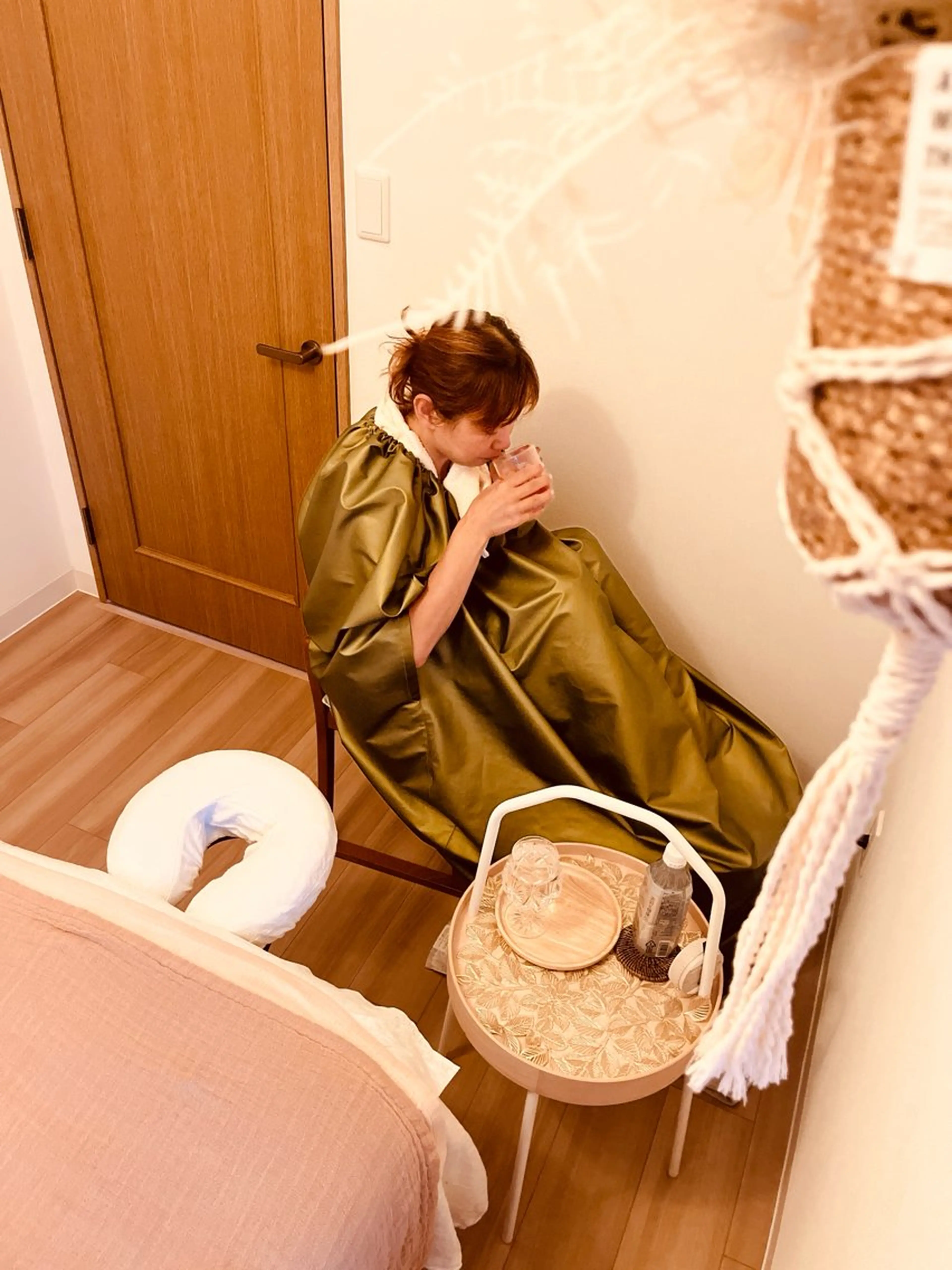 Salon移転㊗️黄土よもぎ蒸し×肩凝り撃退オイルトリートメントの写真