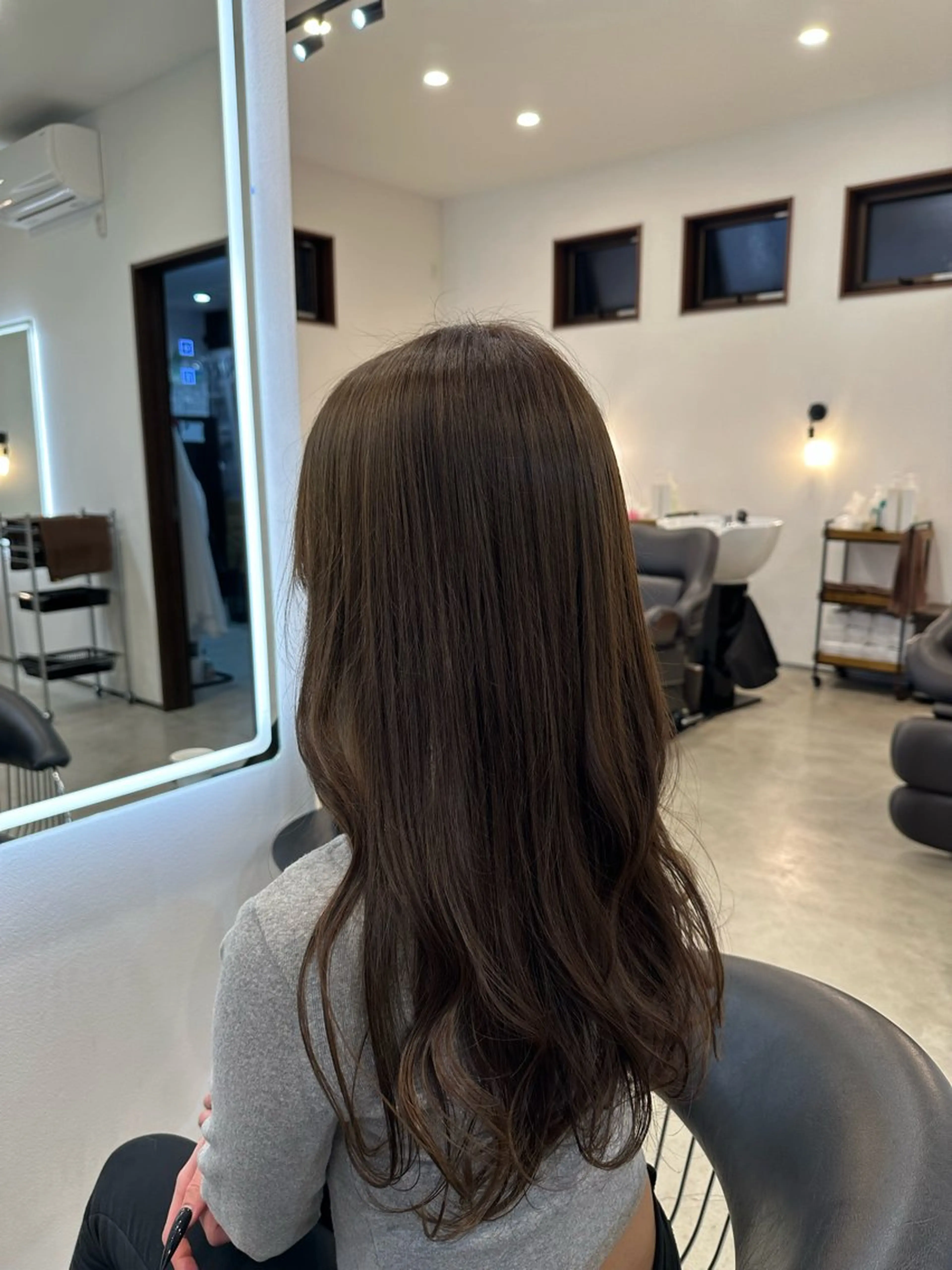 ロング カラー 透明感カラー オリーブカラー ヘアカラー QUON.所属・颯人⁑カラー/ 暖色/群馬のヘアスタイル