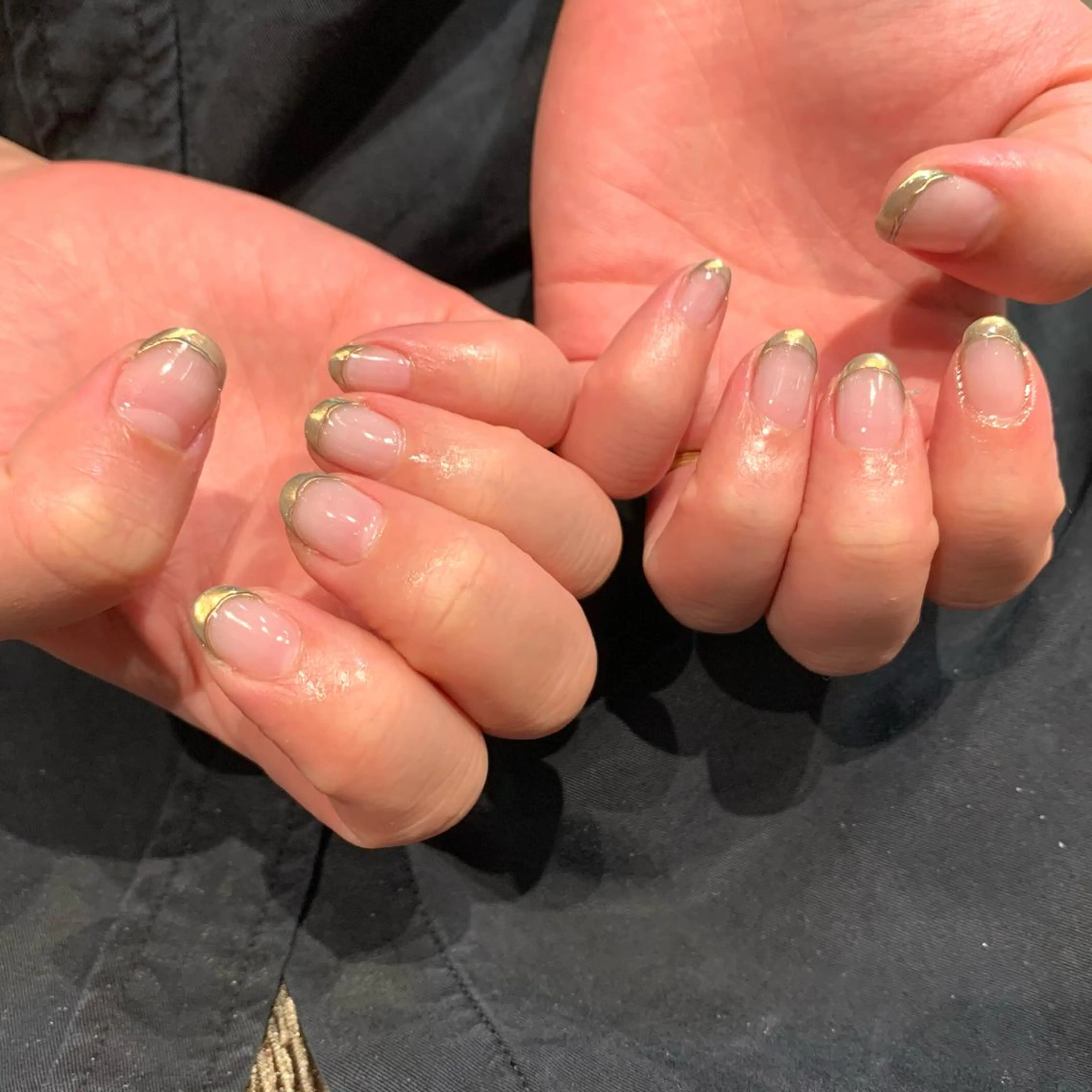 ネイル フレンチネイル ミラーネイル ハンドネイル ハンドケア esby Loely MIZUKIのネイルデザイン