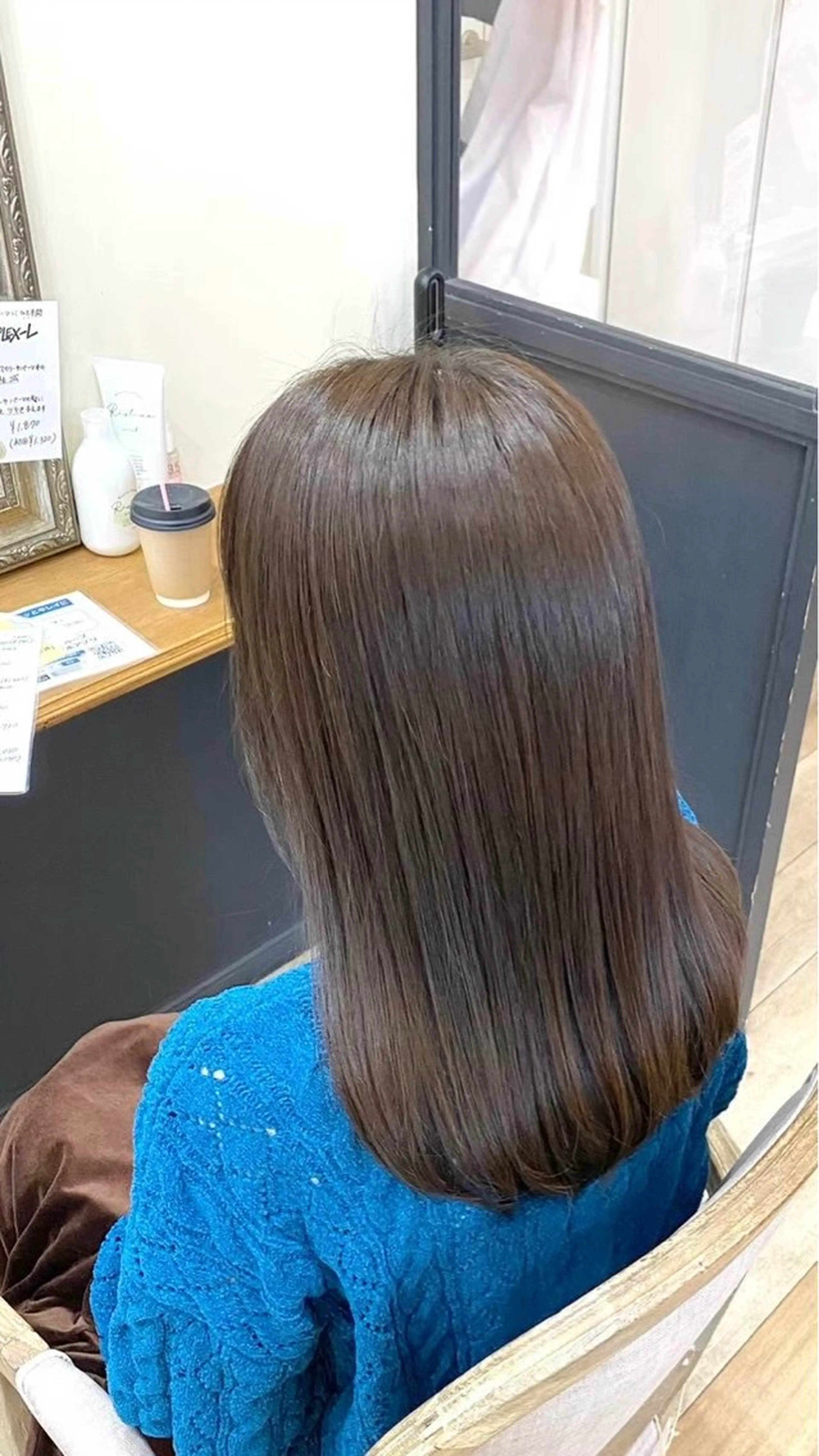 セミロング ヘアカラー みゆ/カラー モデル募集中🎀🤍のヘアスタイル