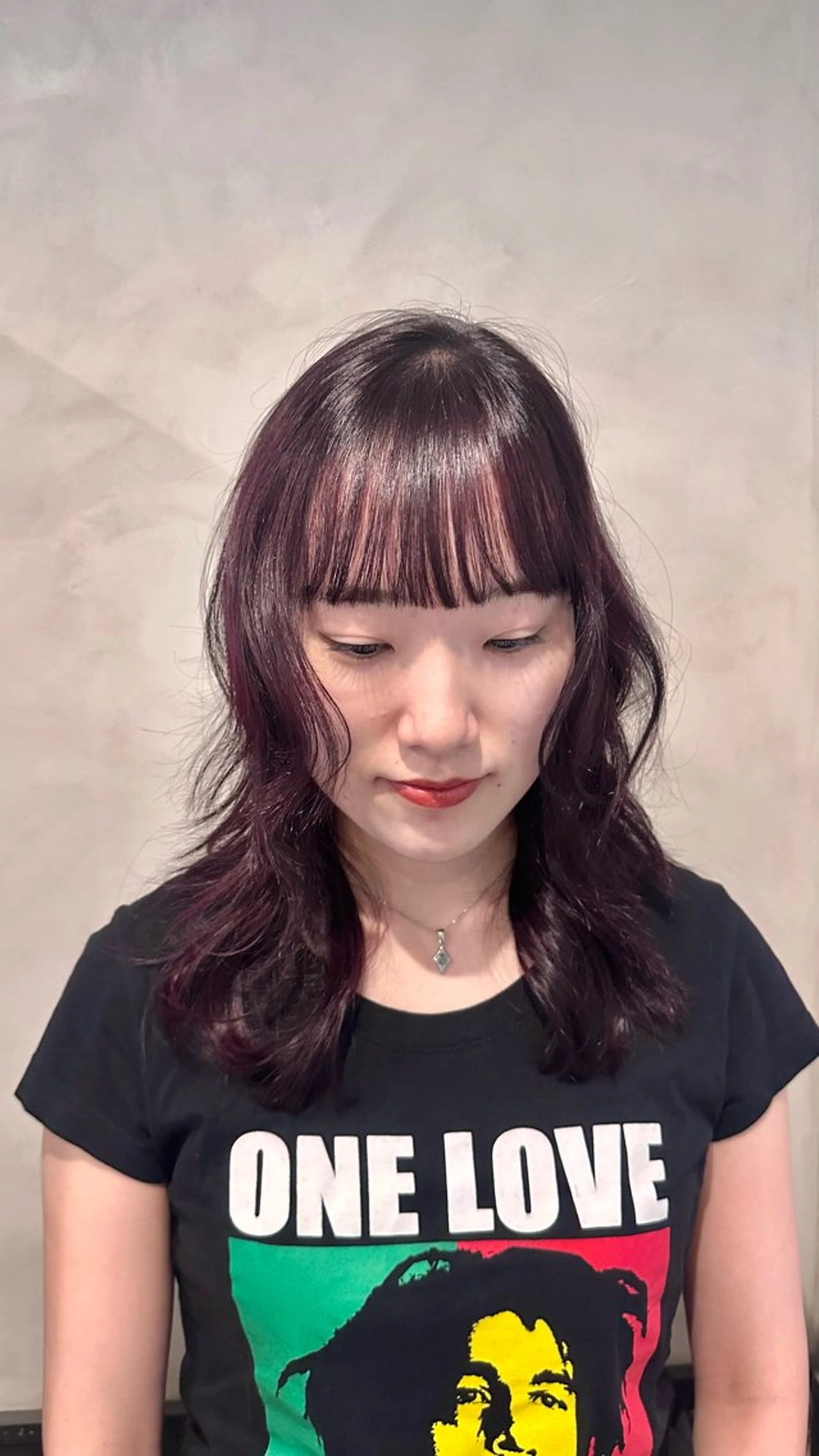 セミロング カラー Aust hair Stella新宿所属・Yuki☺︎パーマ レイヤーカットウルフのヘアスタイル