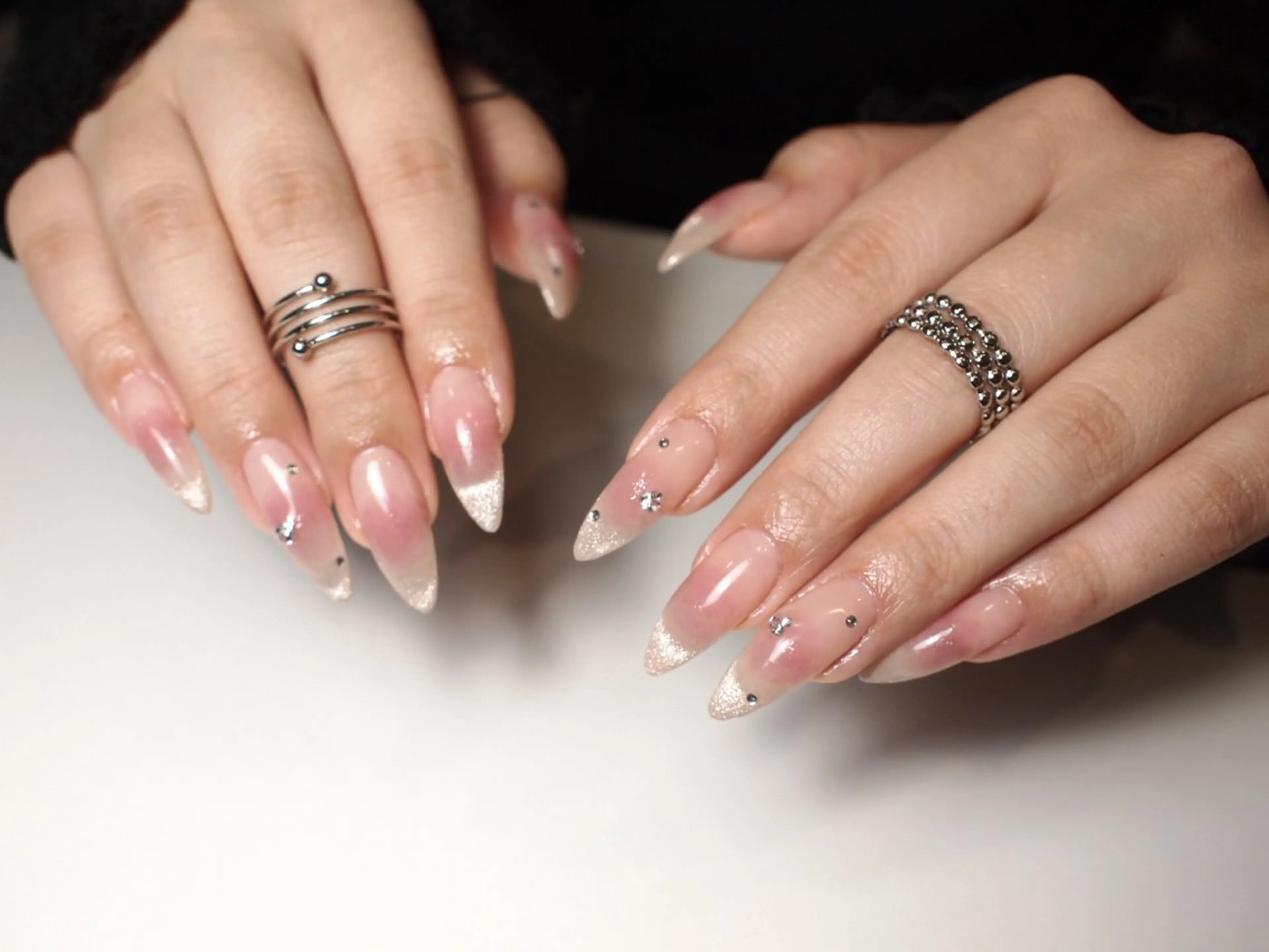 ネイル チークネイル ハンドネイル 【ＯＲＧＡＮ】 nailのネイルデザイン