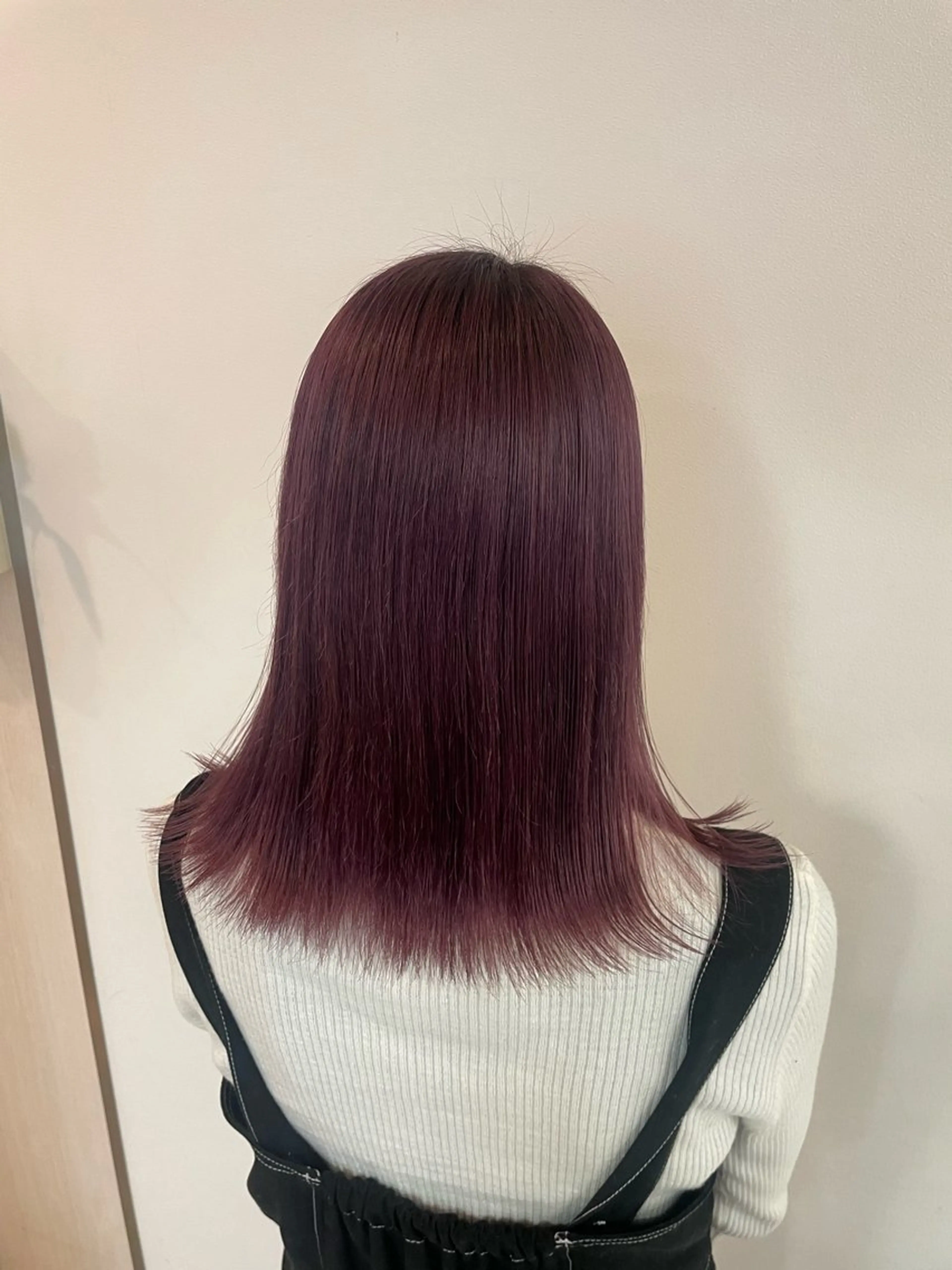 セミロング カラー ヘアアレンジ ラベンダーカラー ピンクカラー ピンクラベンダー カット ヘアカラー トリートメント 🍒齋藤 澪🍒のヘアスタイル