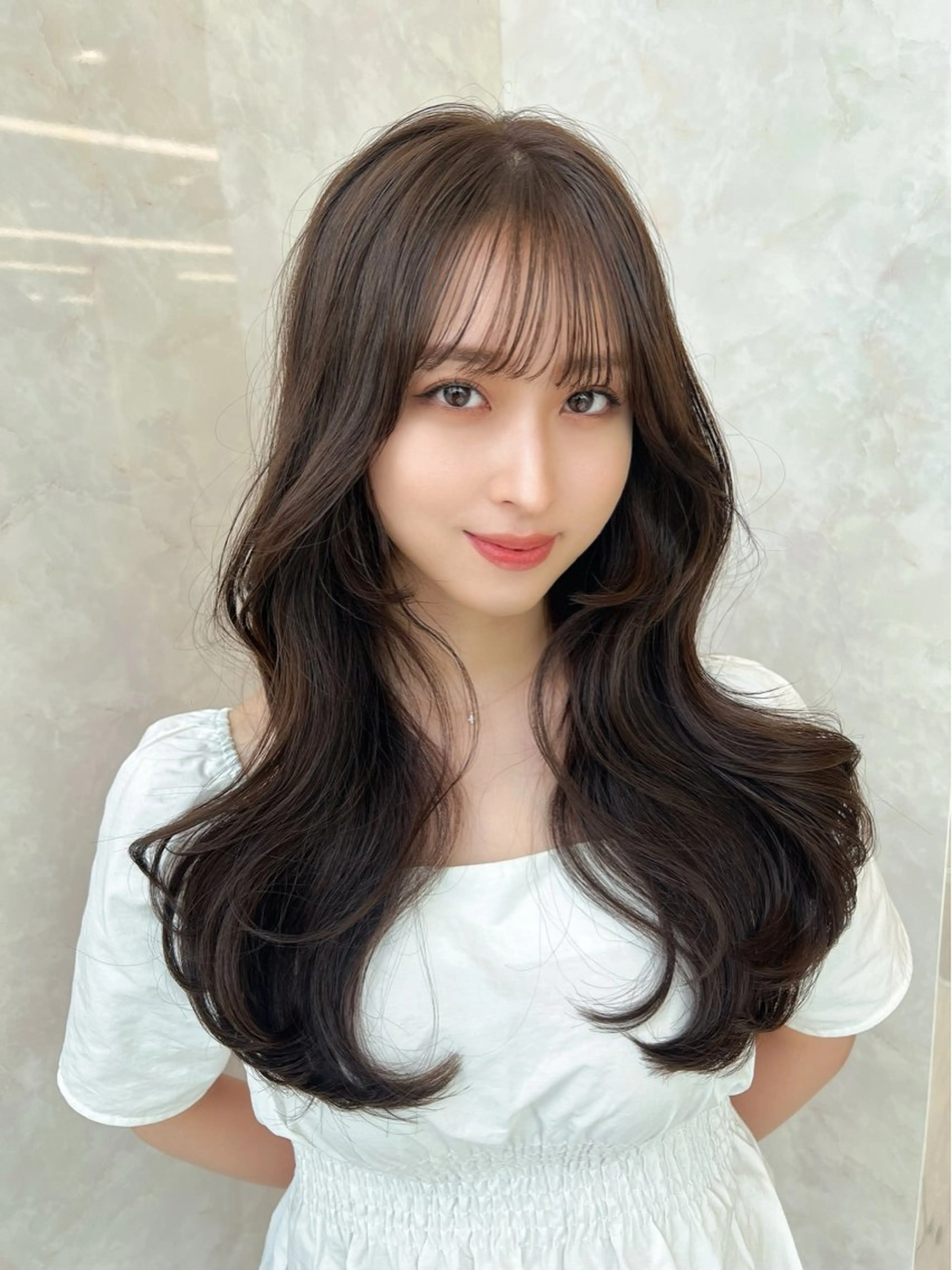 ロング カラー MAEUL luna所属・前髪顔周り/レイヤー 韓国/桔川恒のヘアスタイル