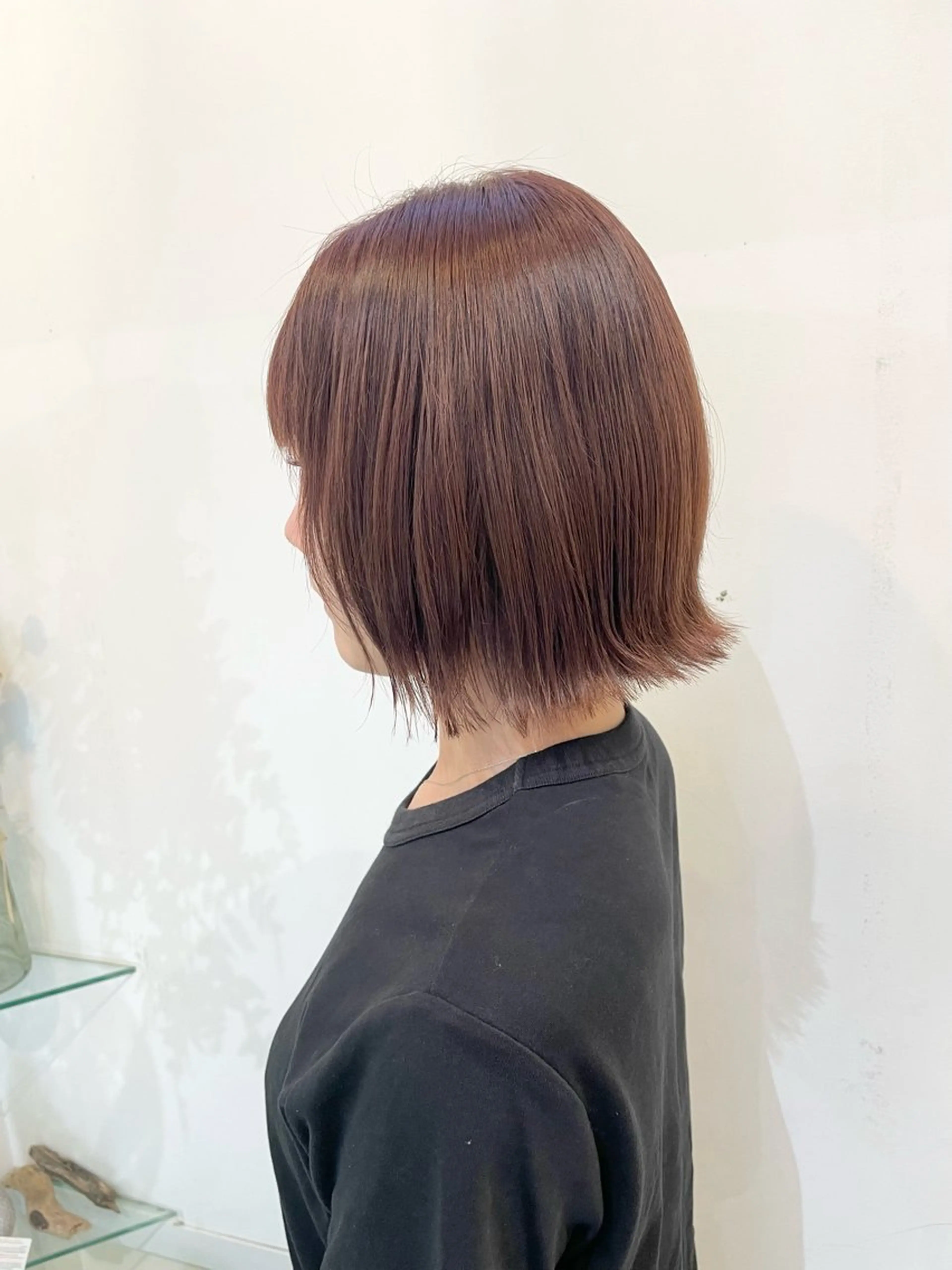 ショート カラー カット ヘアカラー トリートメント 髪質改善カラー🤍 エクステ✨君島由実子のヘアスタイル