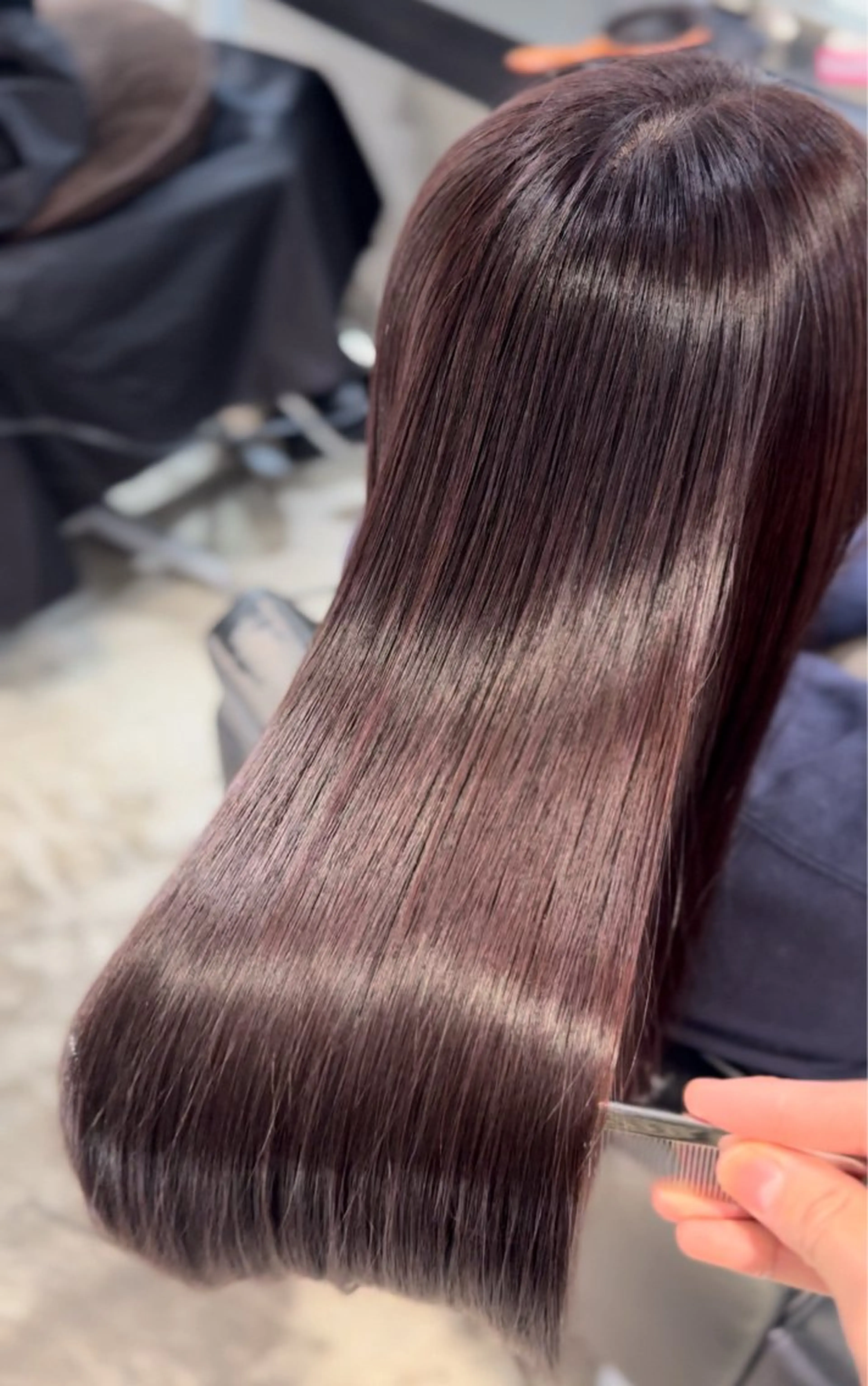 ロング カット ヘアカラー 縮毛矯正 人気沸騰中✨ヘア メイク✨フジモリのヘアスタイル