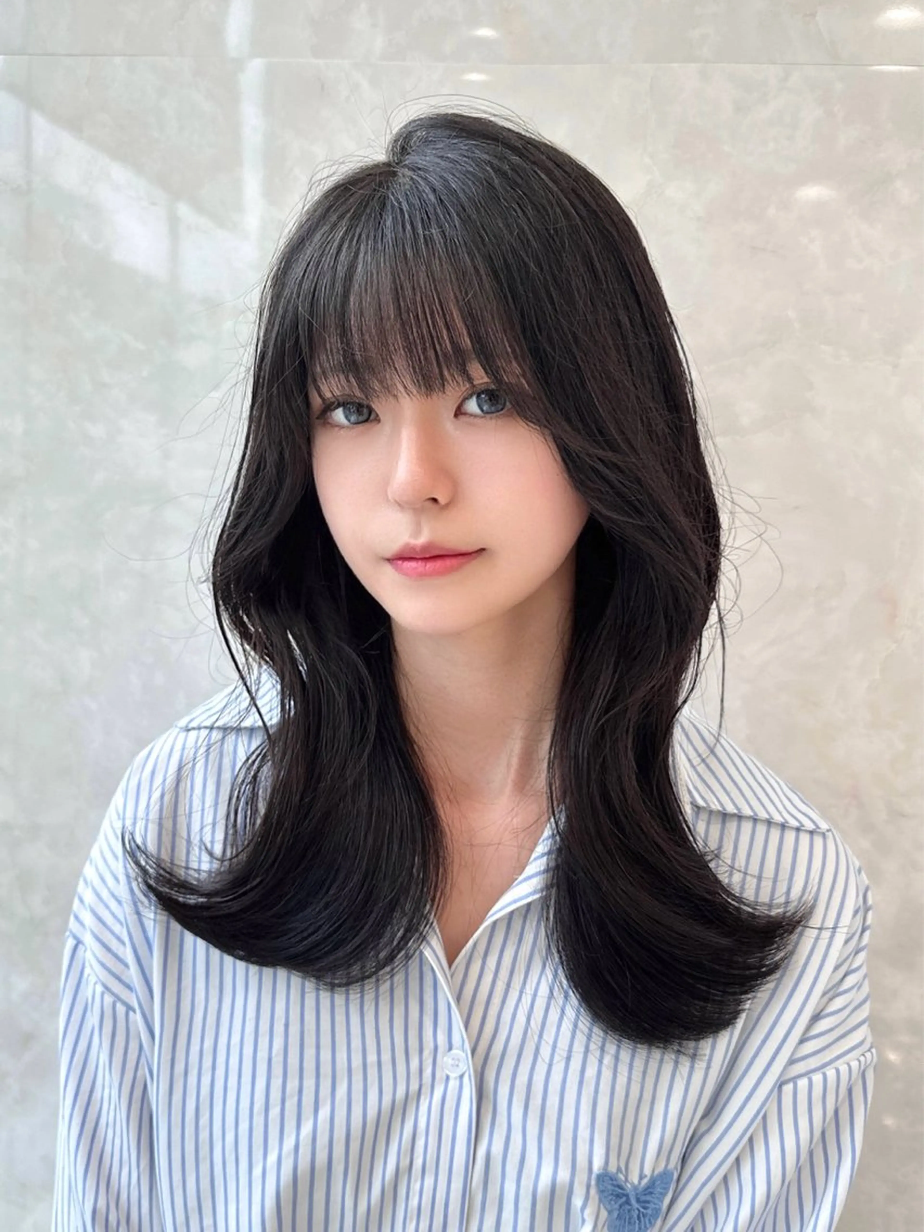 ロング カラー MAEUL luna所属・前髪顔周り/レイヤー 韓国/桔川恒のヘアスタイル