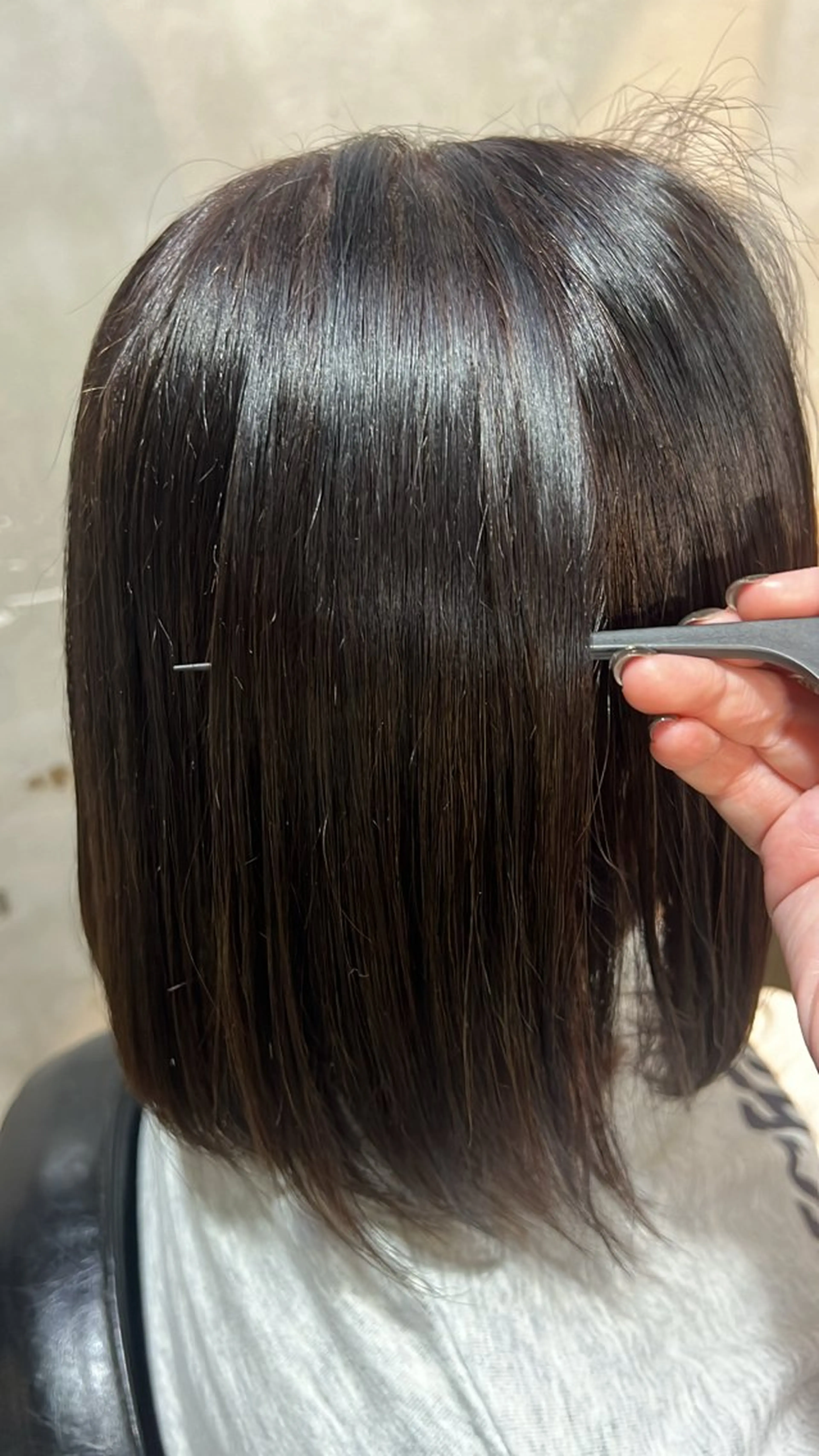 ショート 縮毛矯正 トリートメント Lafith hair coco 博多店所属・脇山 真生のヘアスタイル