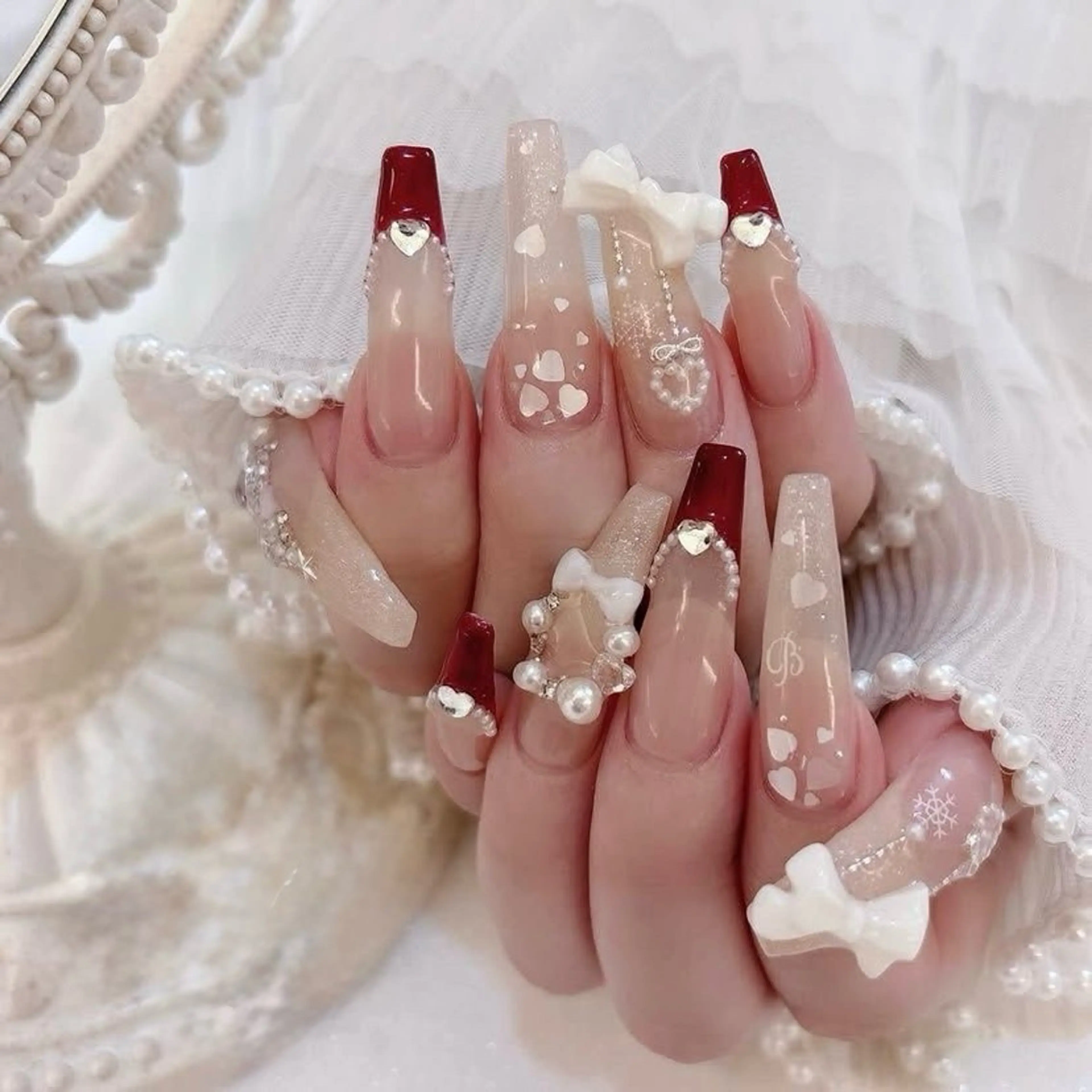 ネイル アートネイル オーロラネイル ブルー チークネイル フットネイル ハンドネイル NICY NAIL所属・NICY NAIL 池袋のネイルデザイン