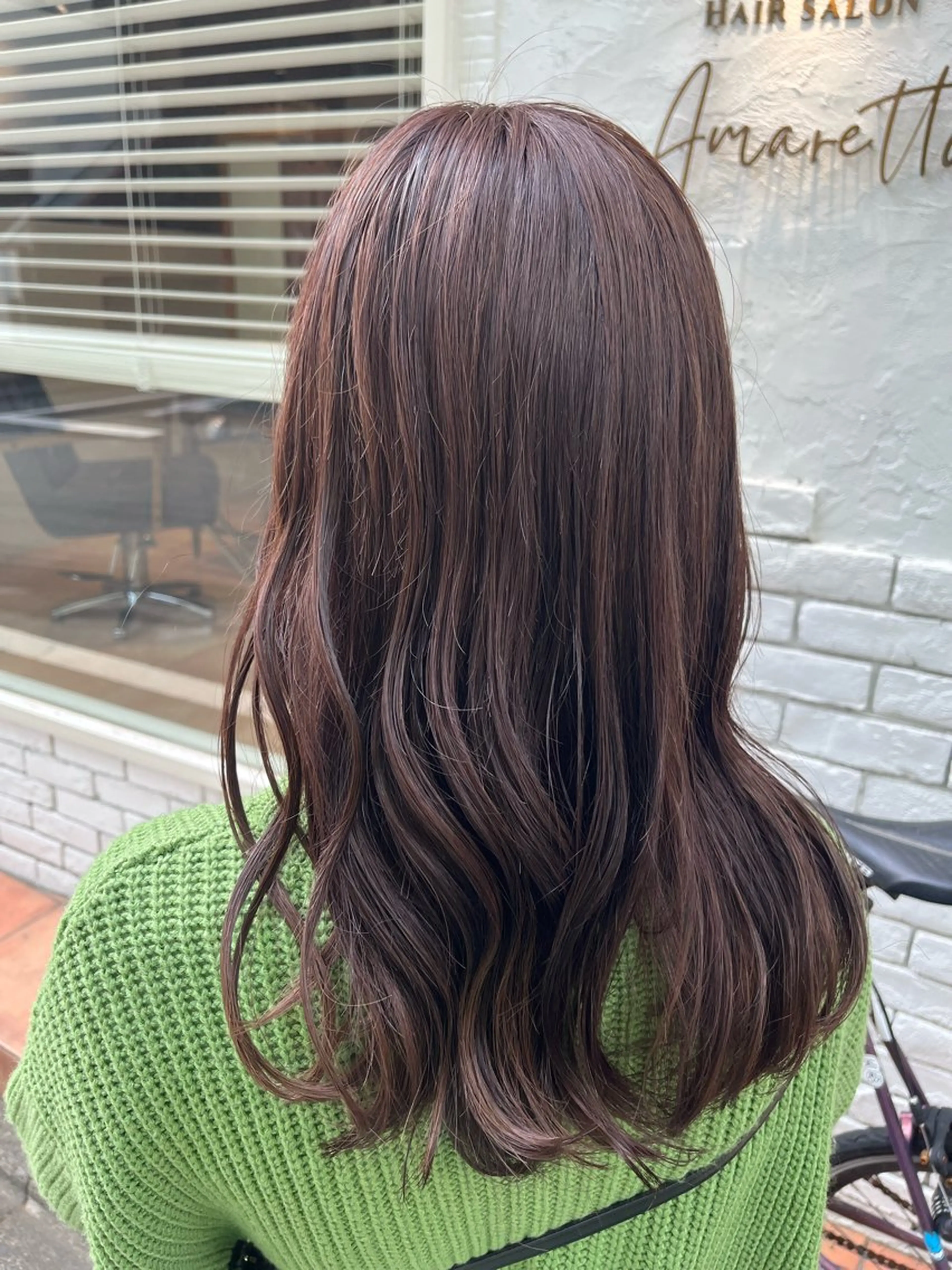 セミロング カラー ベージュカラー ピンクカラー ピンクベージュ カット ヘアカラー トリートメント 🌈透明感カラー🌈 🌟吉田祐介🌟のヘアスタイル