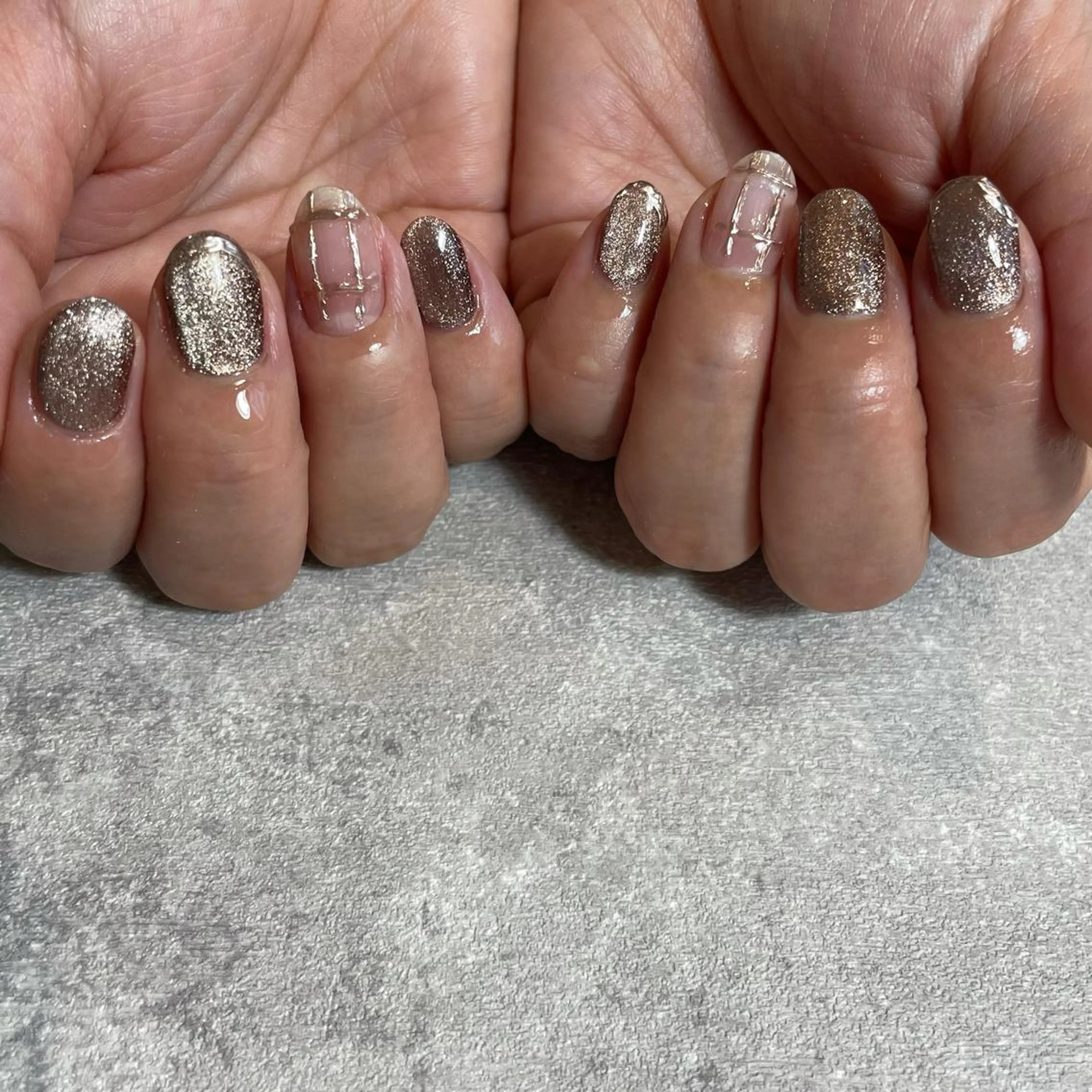 ネイル マグネットネイル ハンドネイル nailroom roséeのネイルデザイン