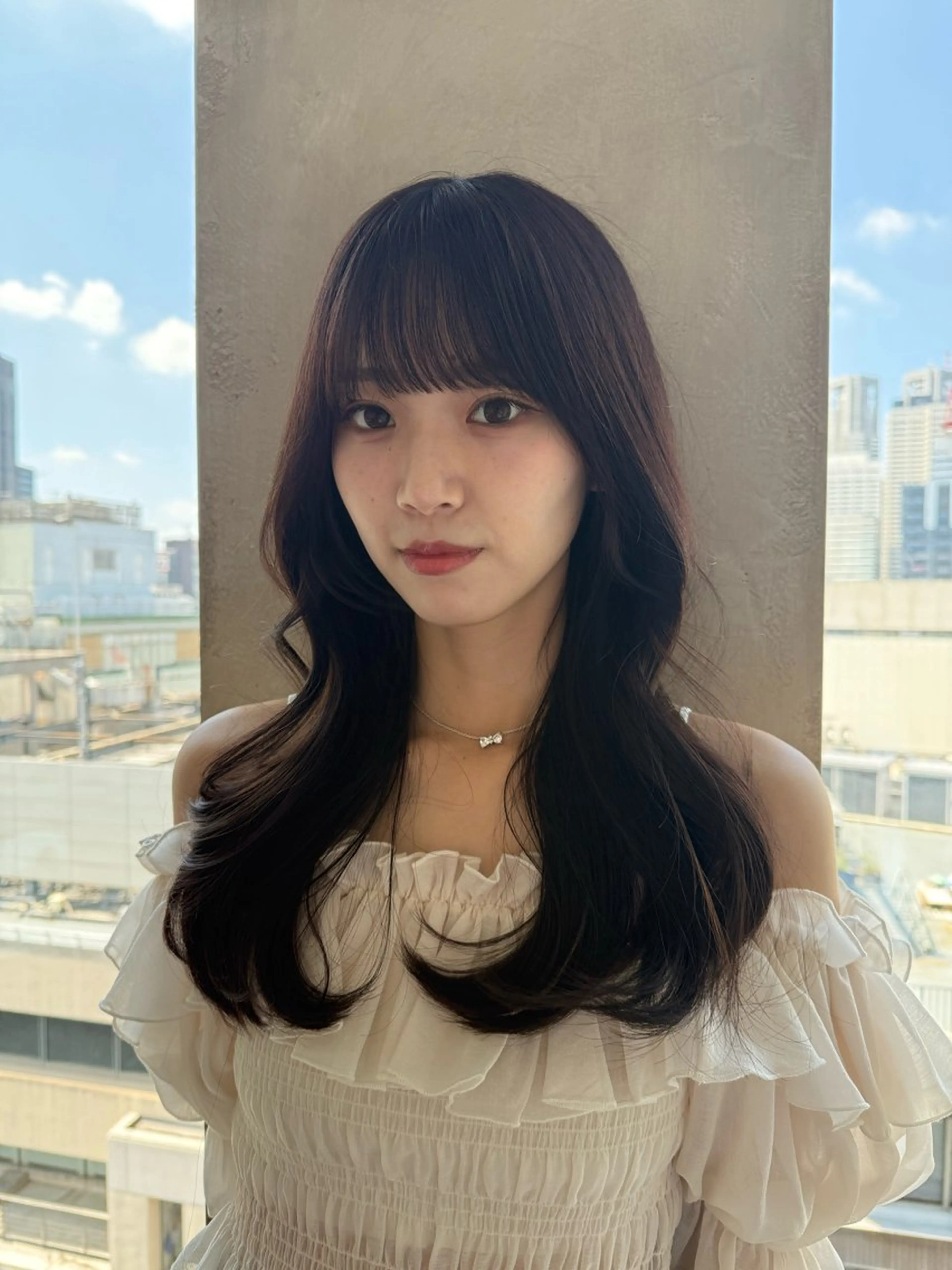 ロング カラー トリートメント カット ヘアカラー トリートメント ヘッドスパ レイヤー/艶カラー 韓国/石戸谷海斗のヘアスタイル